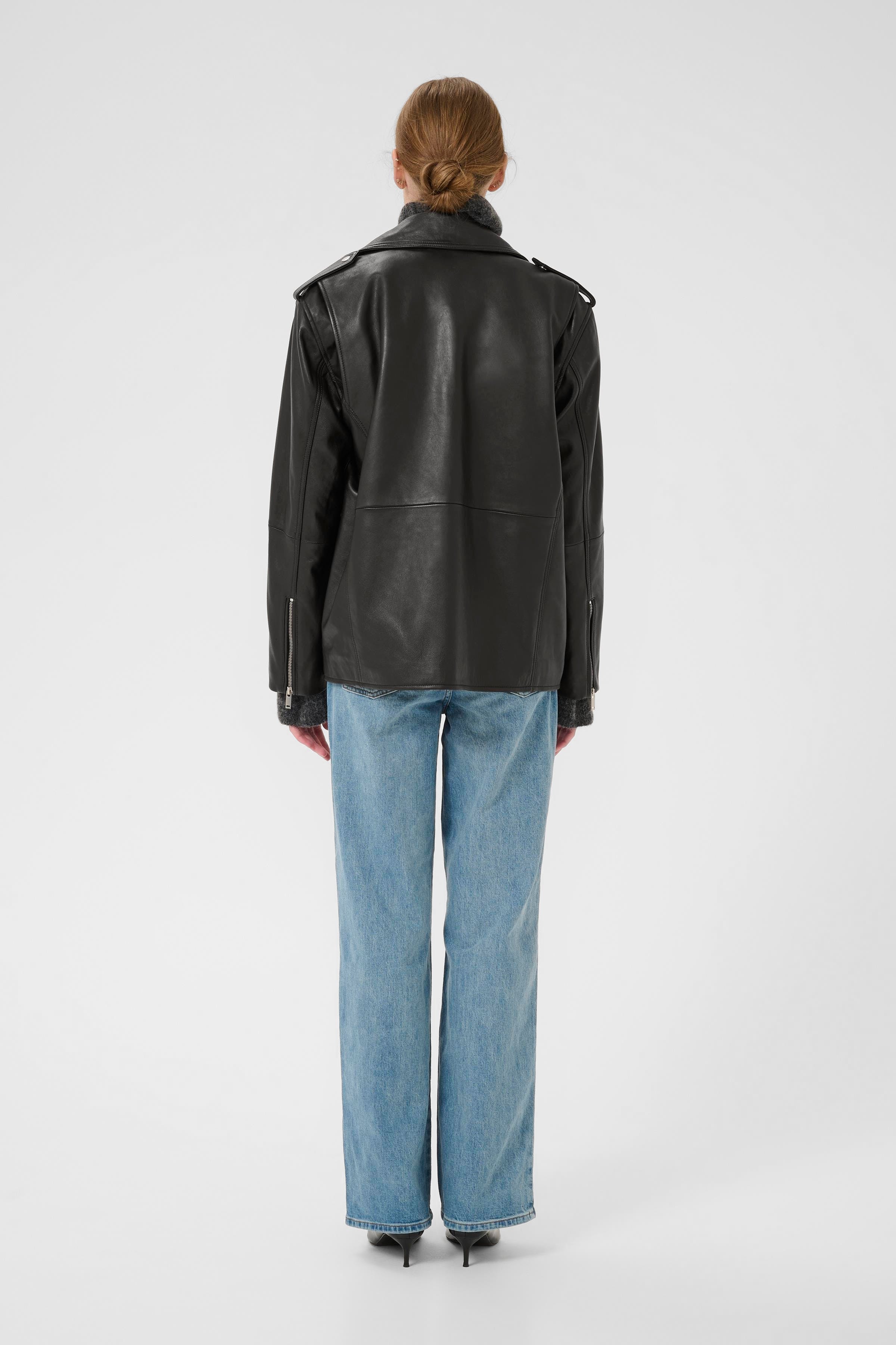 NaomiGZ Læderjakke LOOKBOOK BACK 10909190-100017