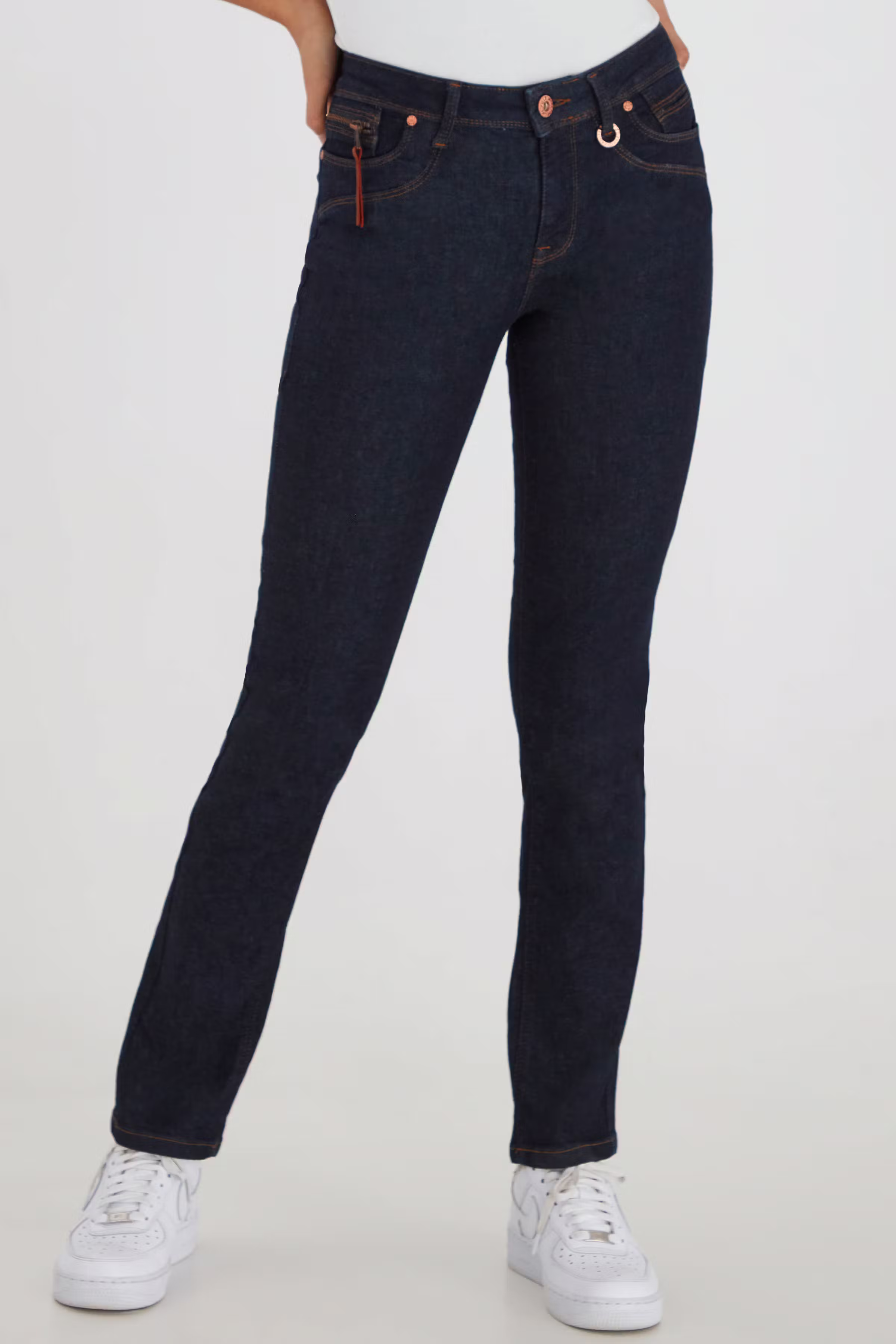 PZKAROLINA HW Jeans Straight Leg LOOKBOOK FRONT 50205580-200007