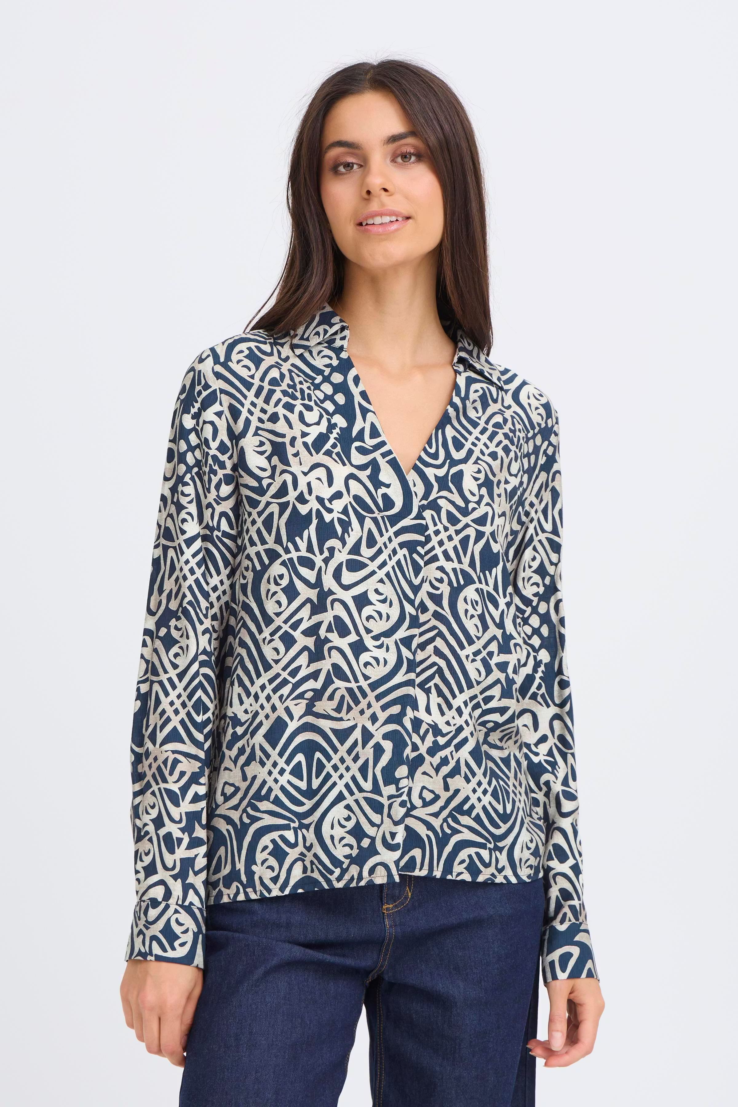 FRARIANA Bluse LOOKBOOK BACK 20617395-900004391