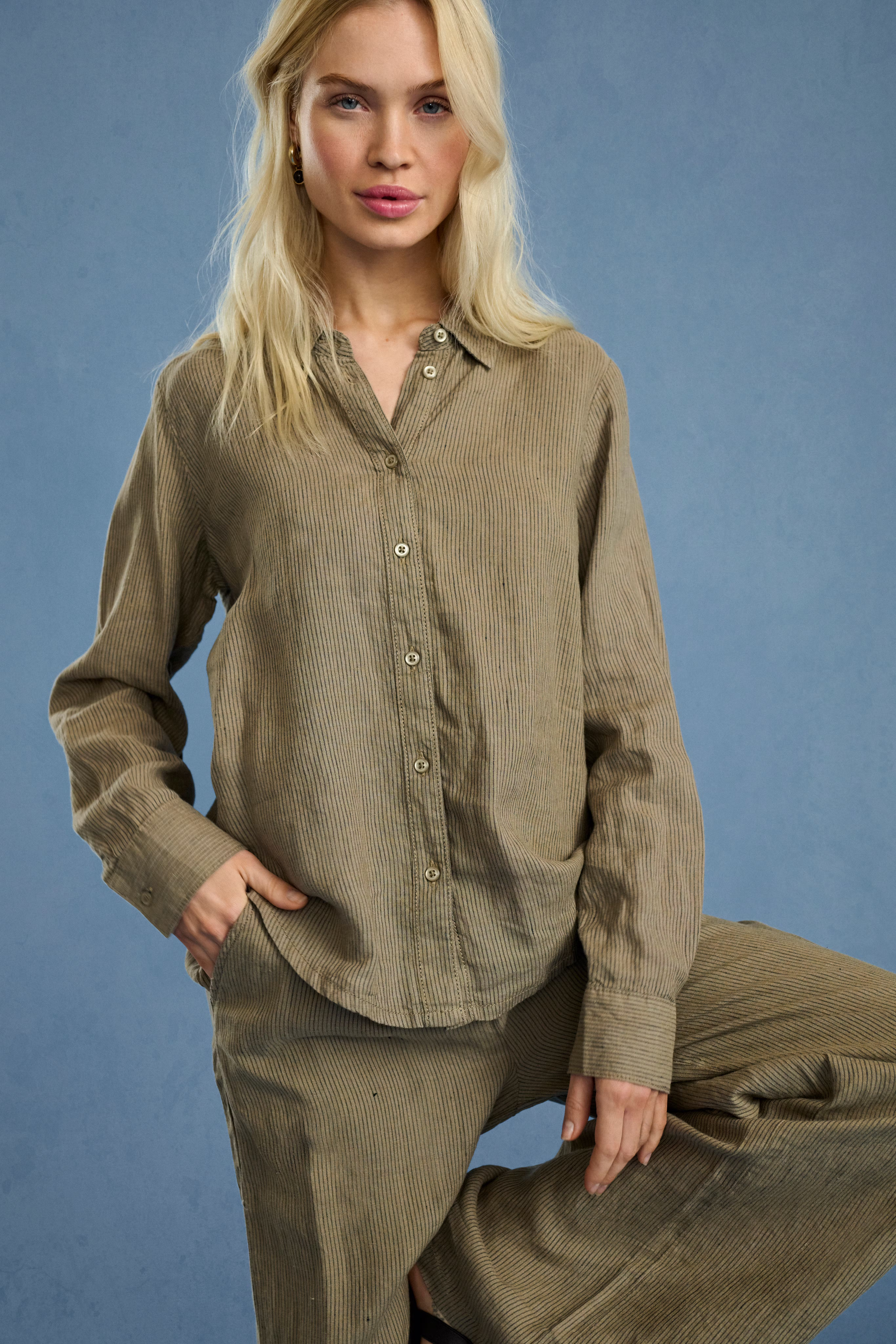 CUnyssa 100% Lin Skjorte LOCATION NONE 50111694-107484