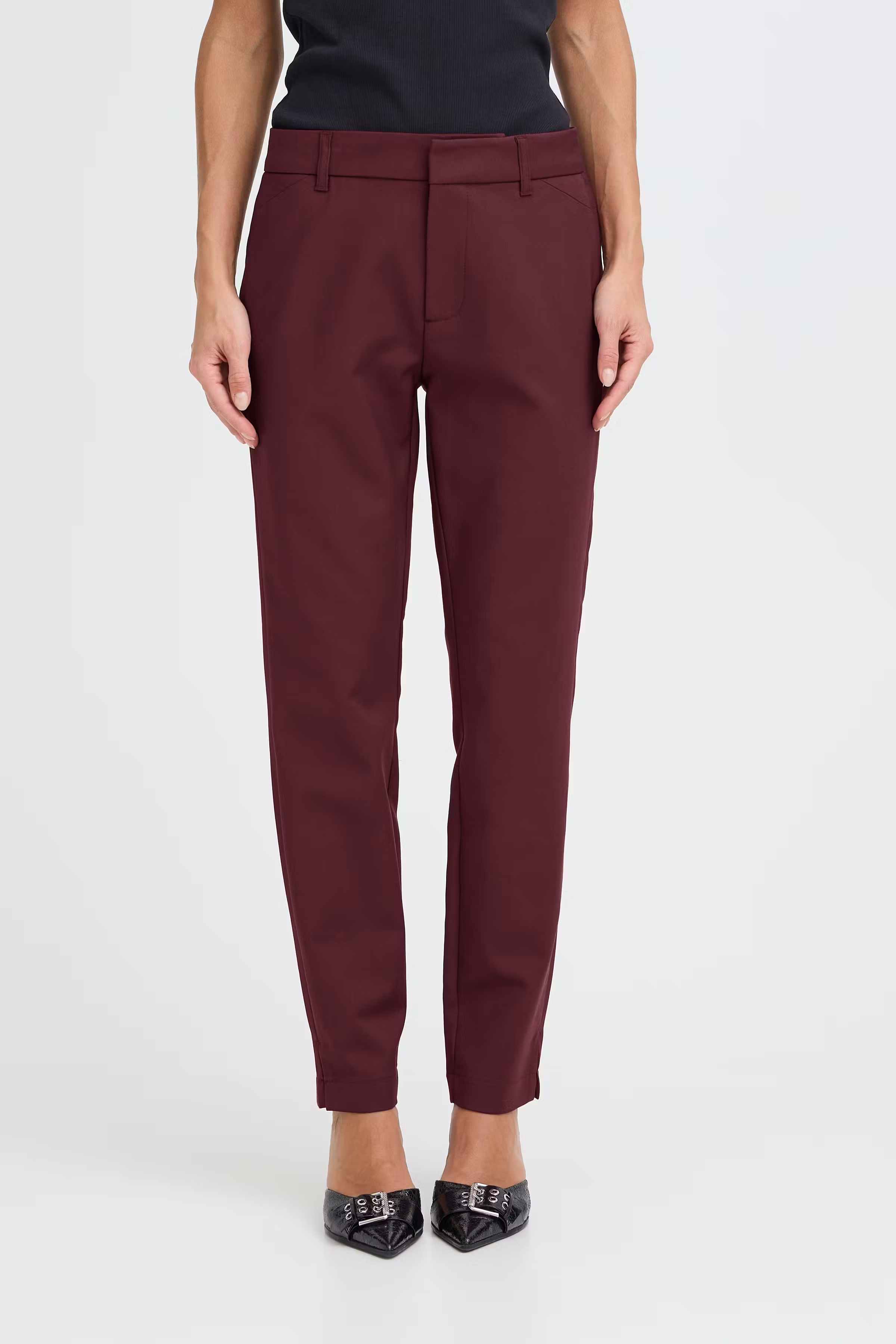 PZBINDY High Waist, Ankle Skinny Leg Bukser LOOKBOOK FRONT 50210331-191718