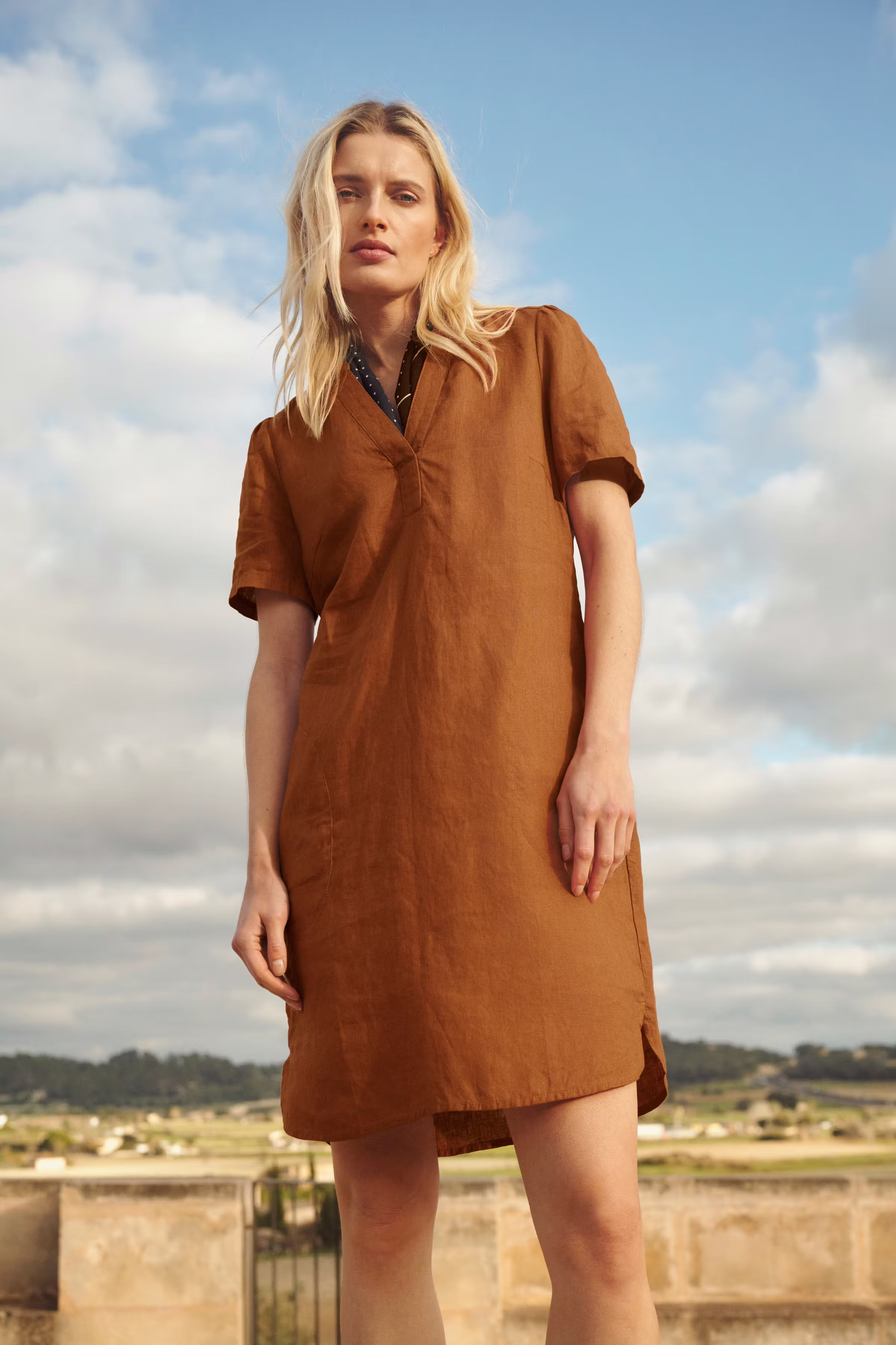 AminasePW Linen dress LOCATION NONE 30306783-171142