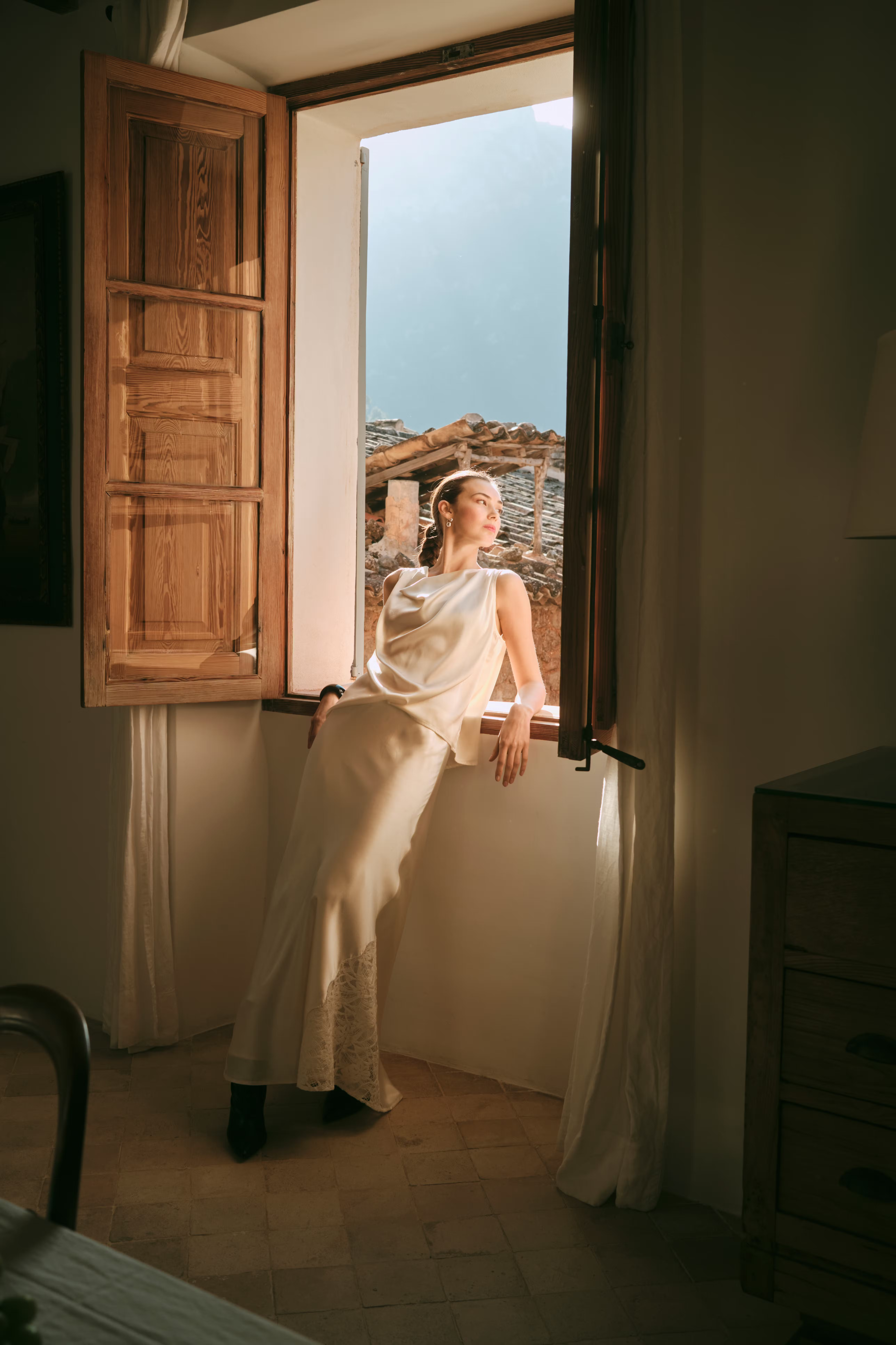 CUcamusa Satin skirt LOCATION NONE 50112584-120304