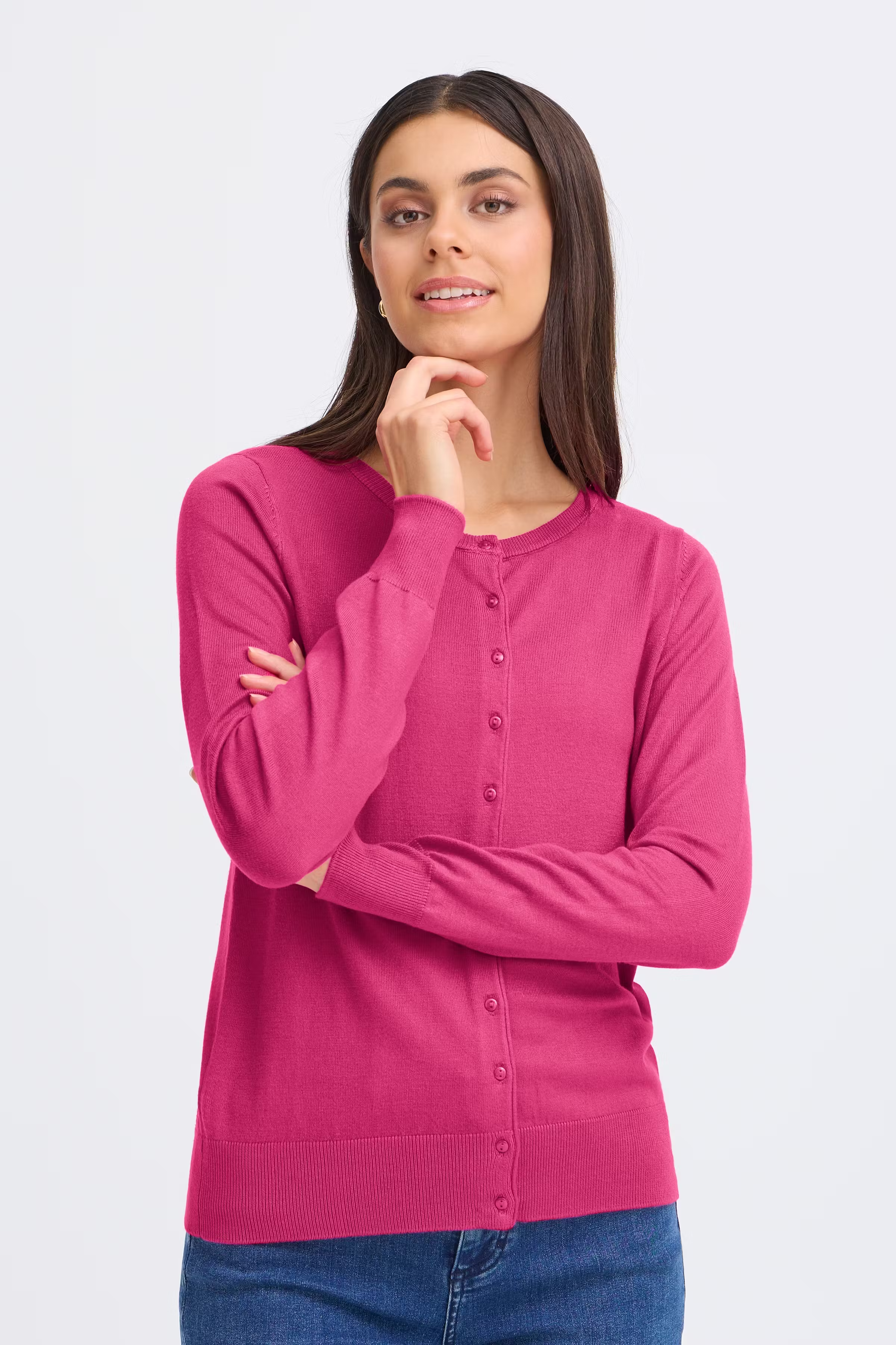 FRZUBASIC Cardigan LOOKBOOK FRONT 20604187-182336