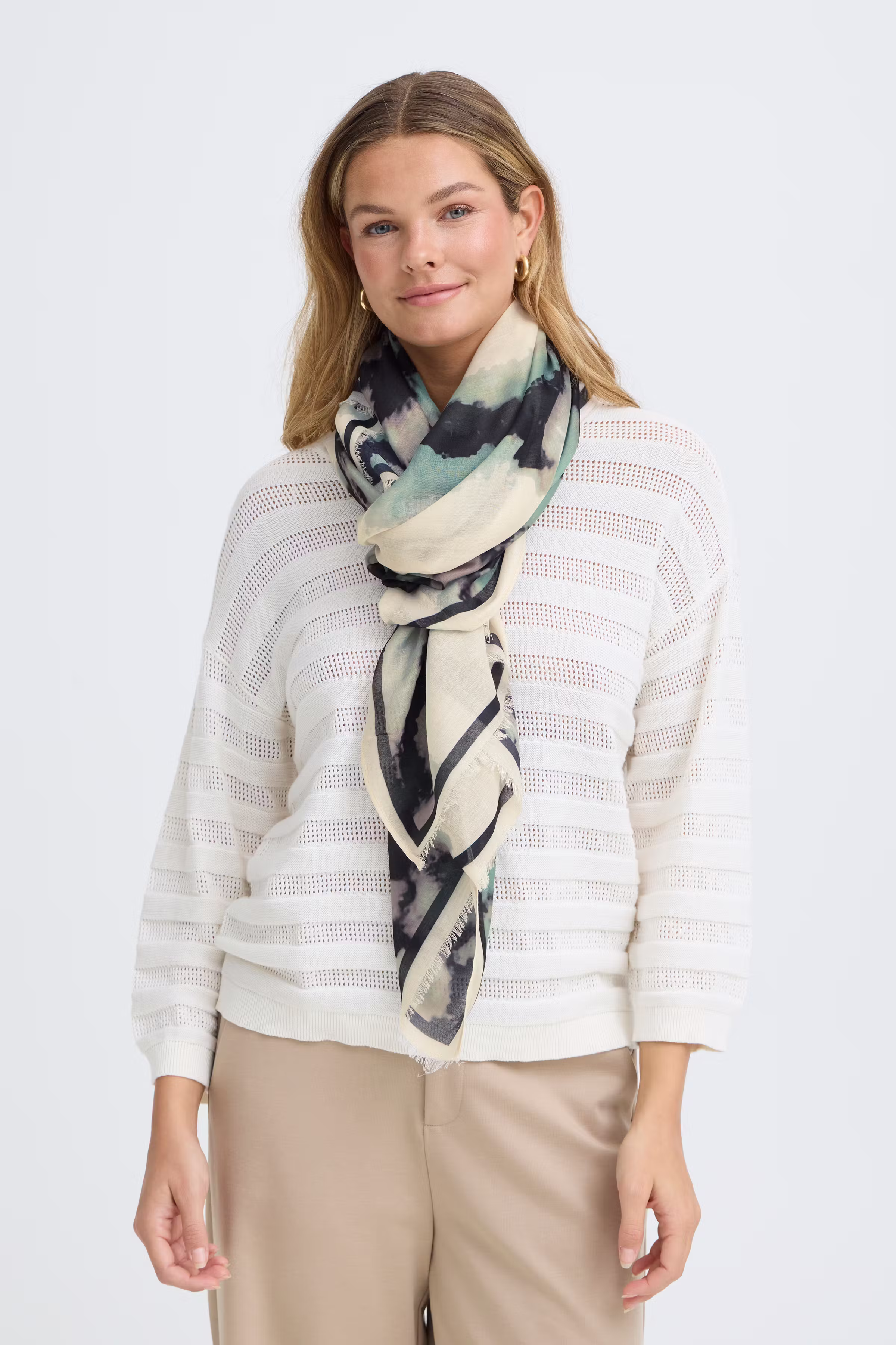 FRSANNI Skjerf LOOKBOOK FRONT 20617647-900006116