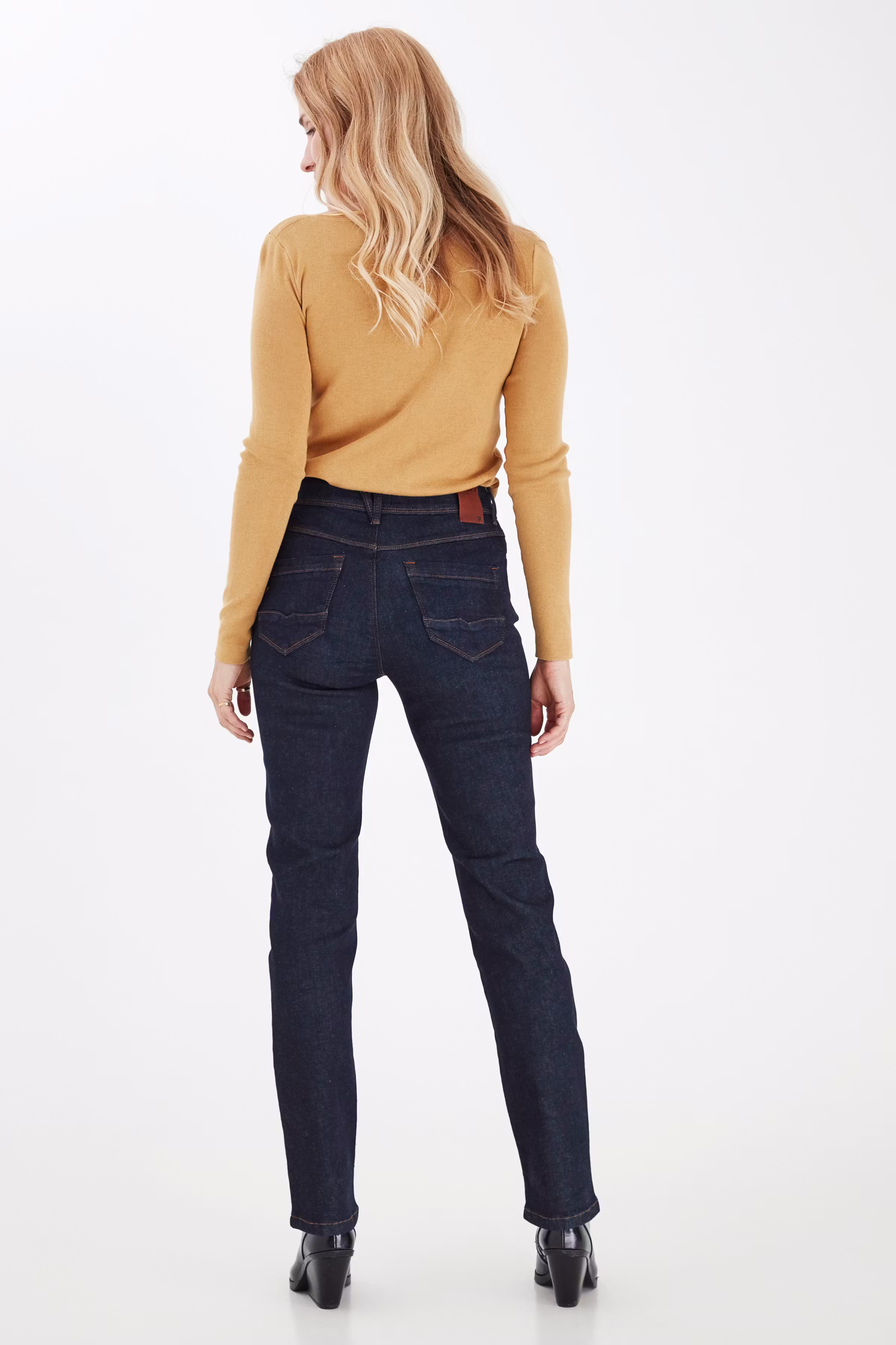 PZKAROLINA HW Jeans Straight Leg LOOKBOOK BACK 50205580-200007