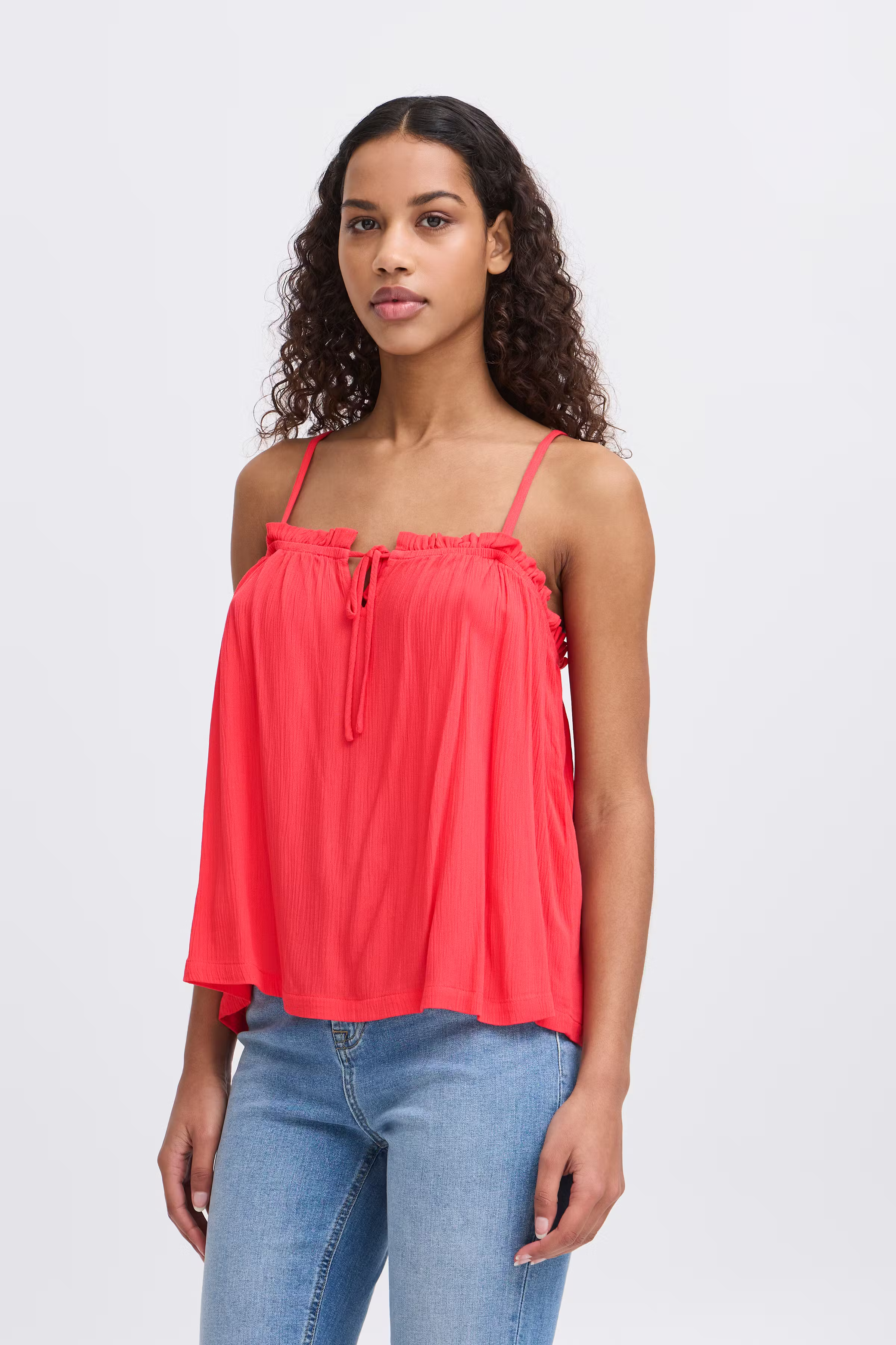 IHMARRAKECH Kortermet bluse LOOKBOOK FRONT 20122945-171753