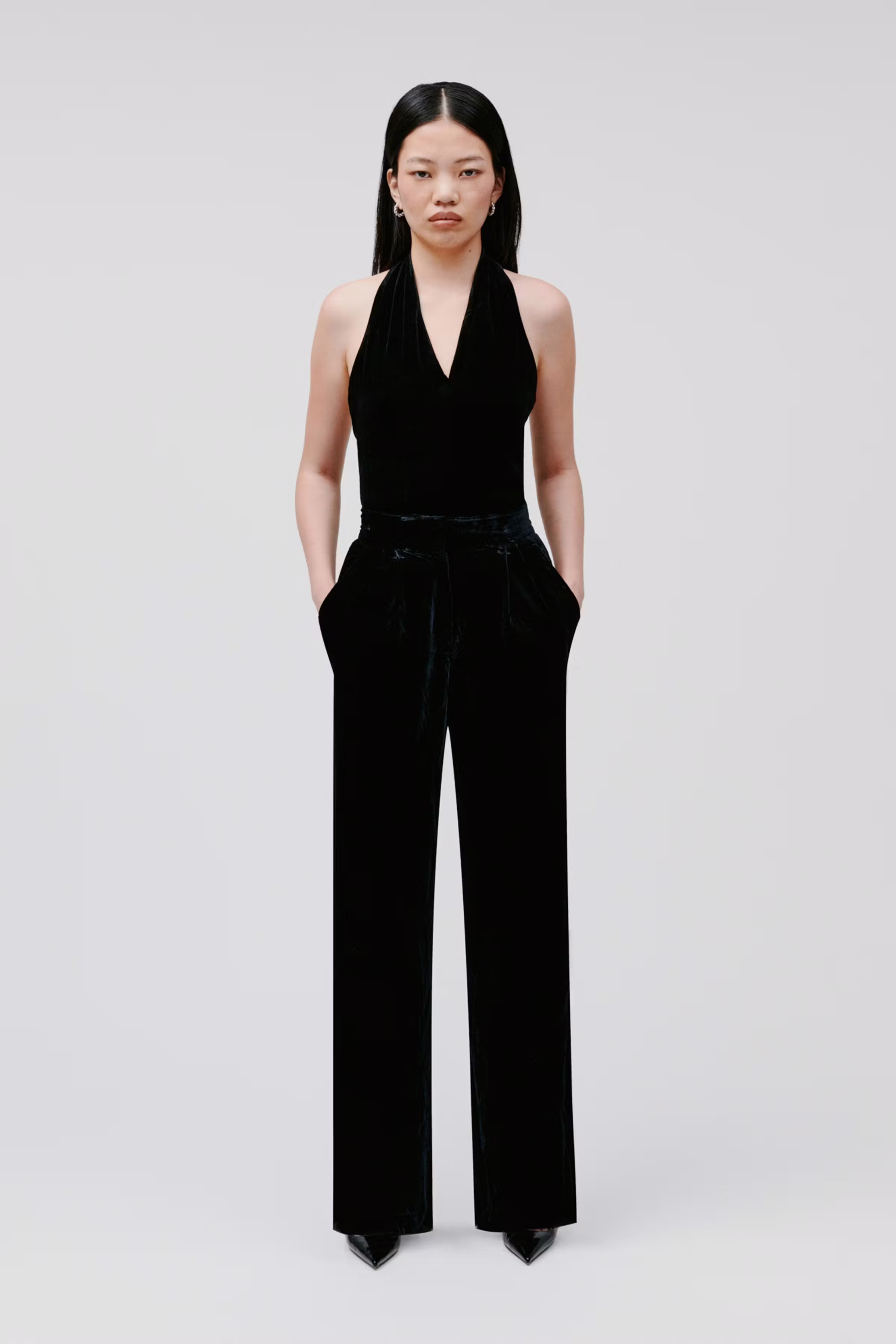 PRESCILLIA Trousers LOOKBOOK FRONT 30600525-BK999