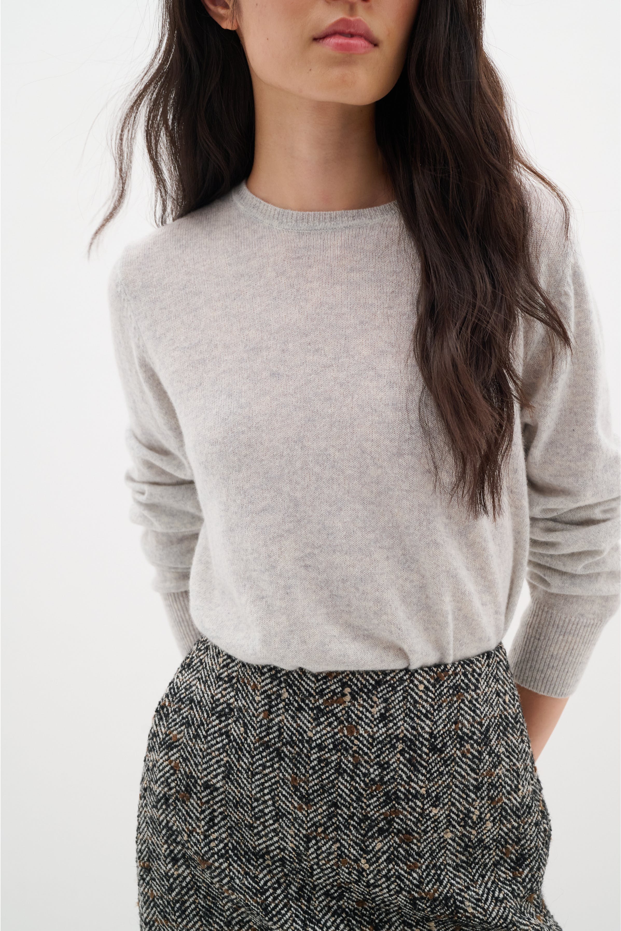 LukkaIW Crew-neck Kasjmier Pullover LOOKBOOK FRONT 30107629-10045