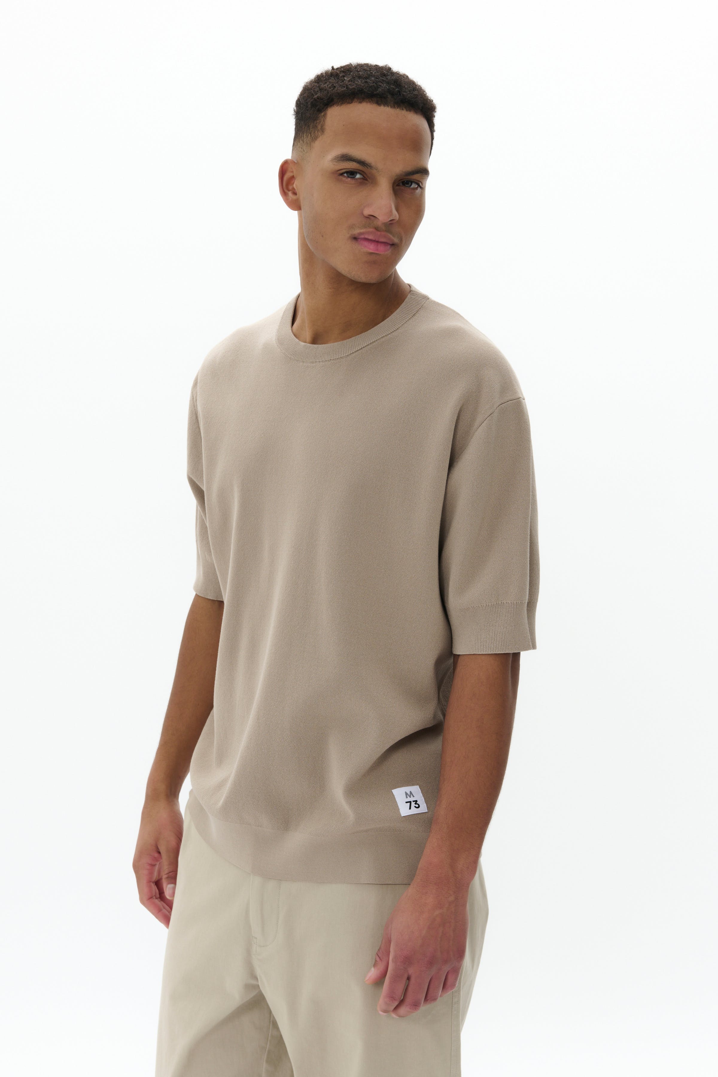 MAtrivolt M73 Stickad T-shirt LOOKBOOK FRONT 30208109-161105