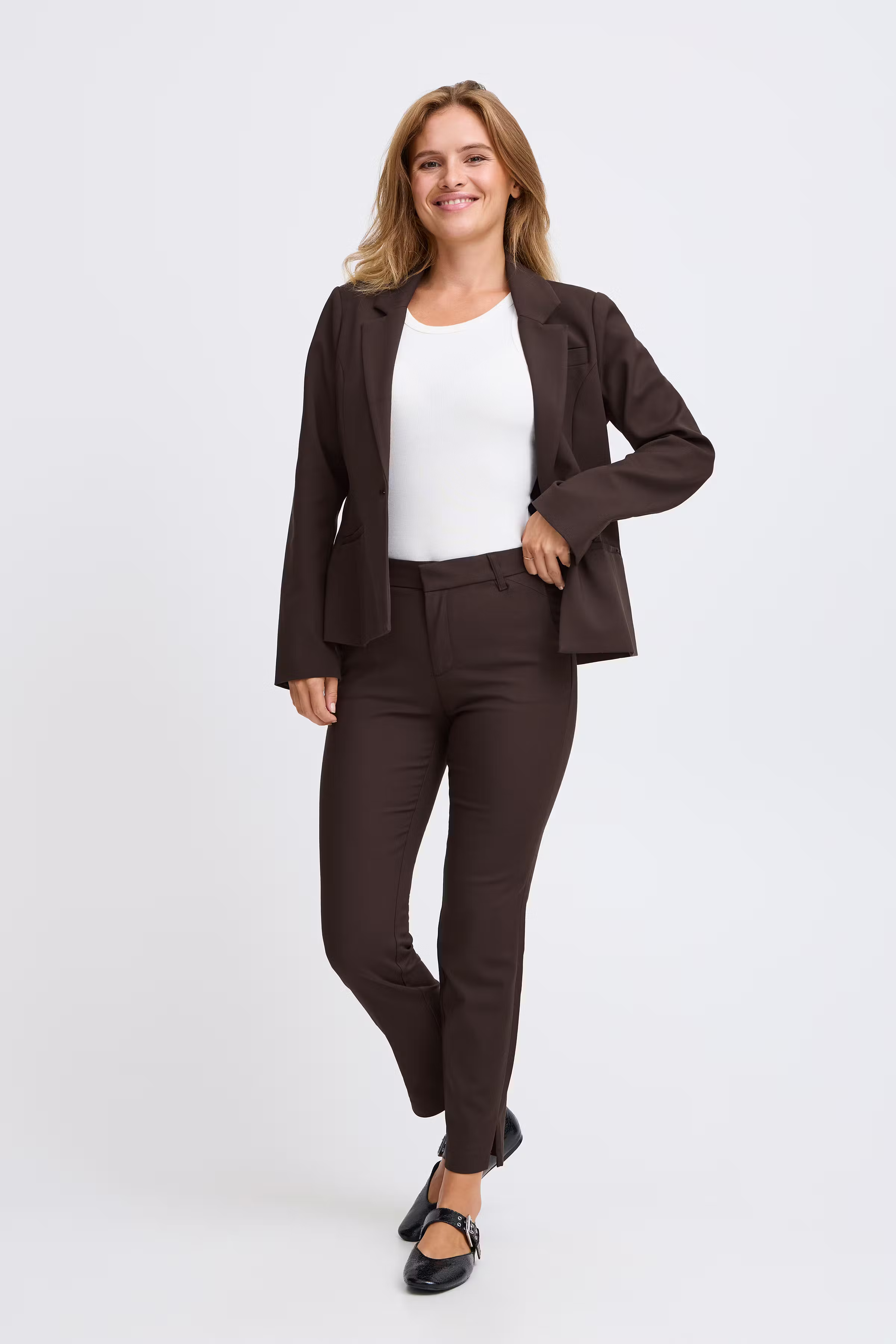 PZBINDY High Waist, Ankle Skinny Leg Bukser LOOKBOOK FRONT 50206891-191103