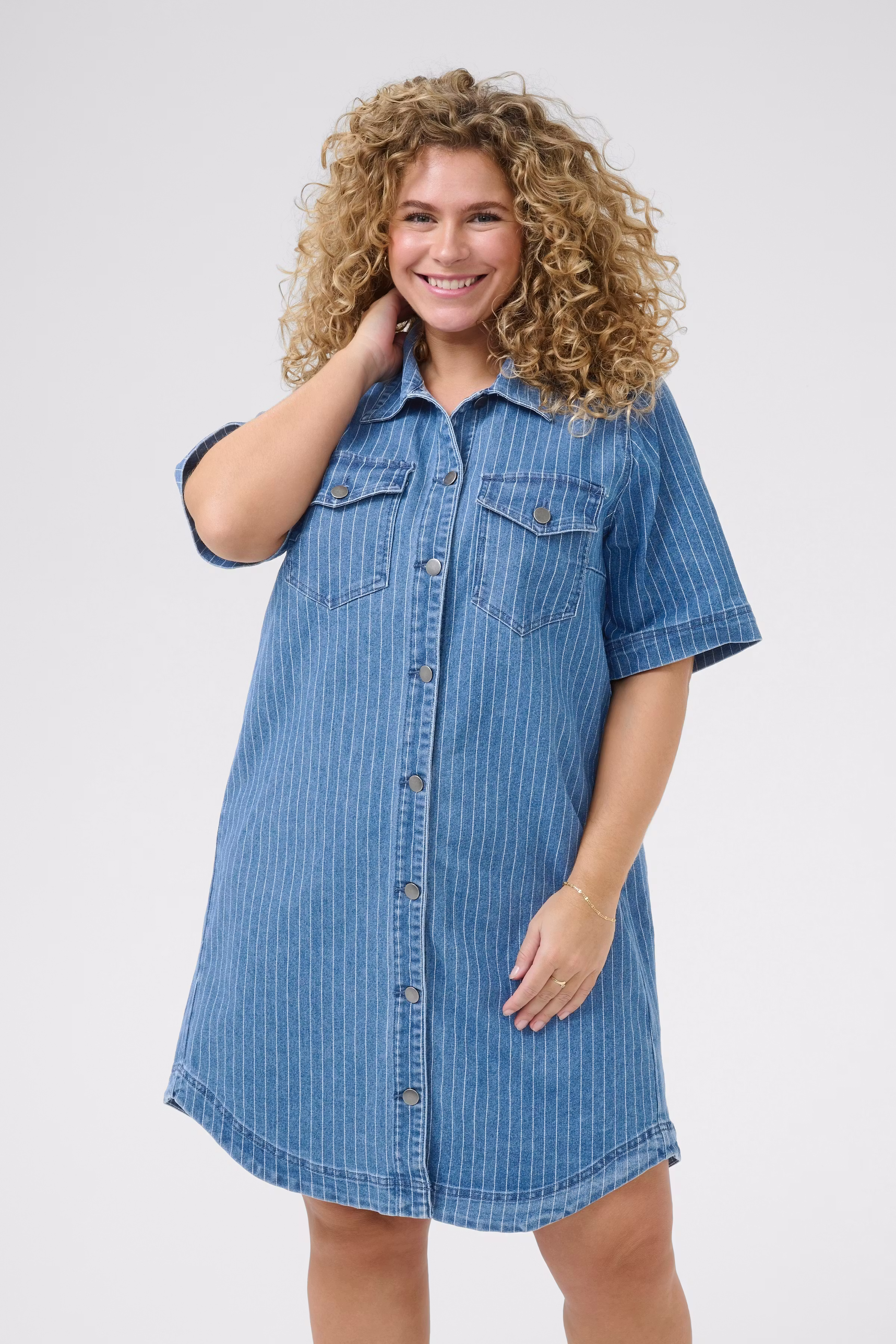 KCreeca Robe en Denim LOOKBOOK FRONT 10583735-108347