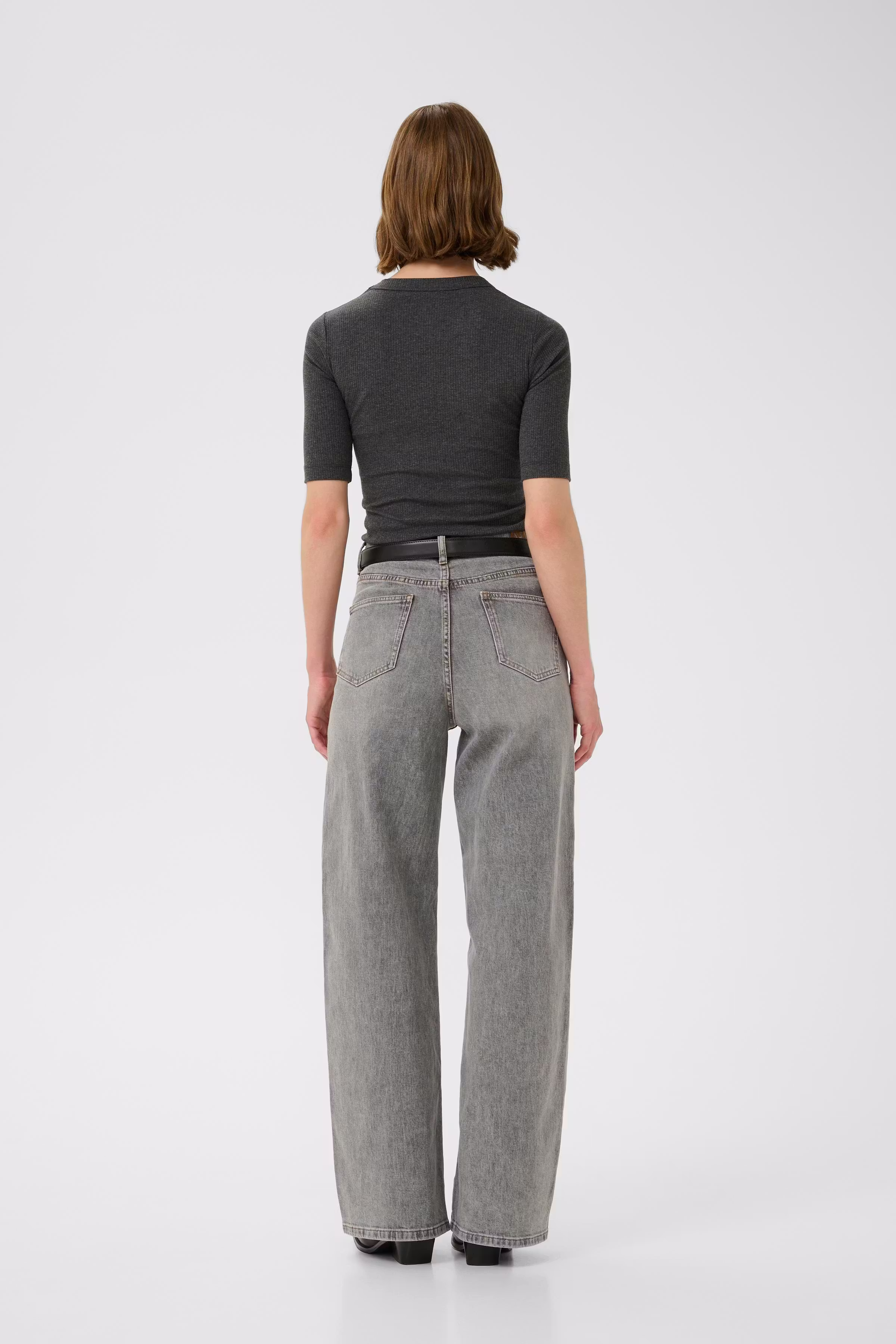 DagnaIW Melange T-shirt LOOKBOOK BACK 30106864-300596