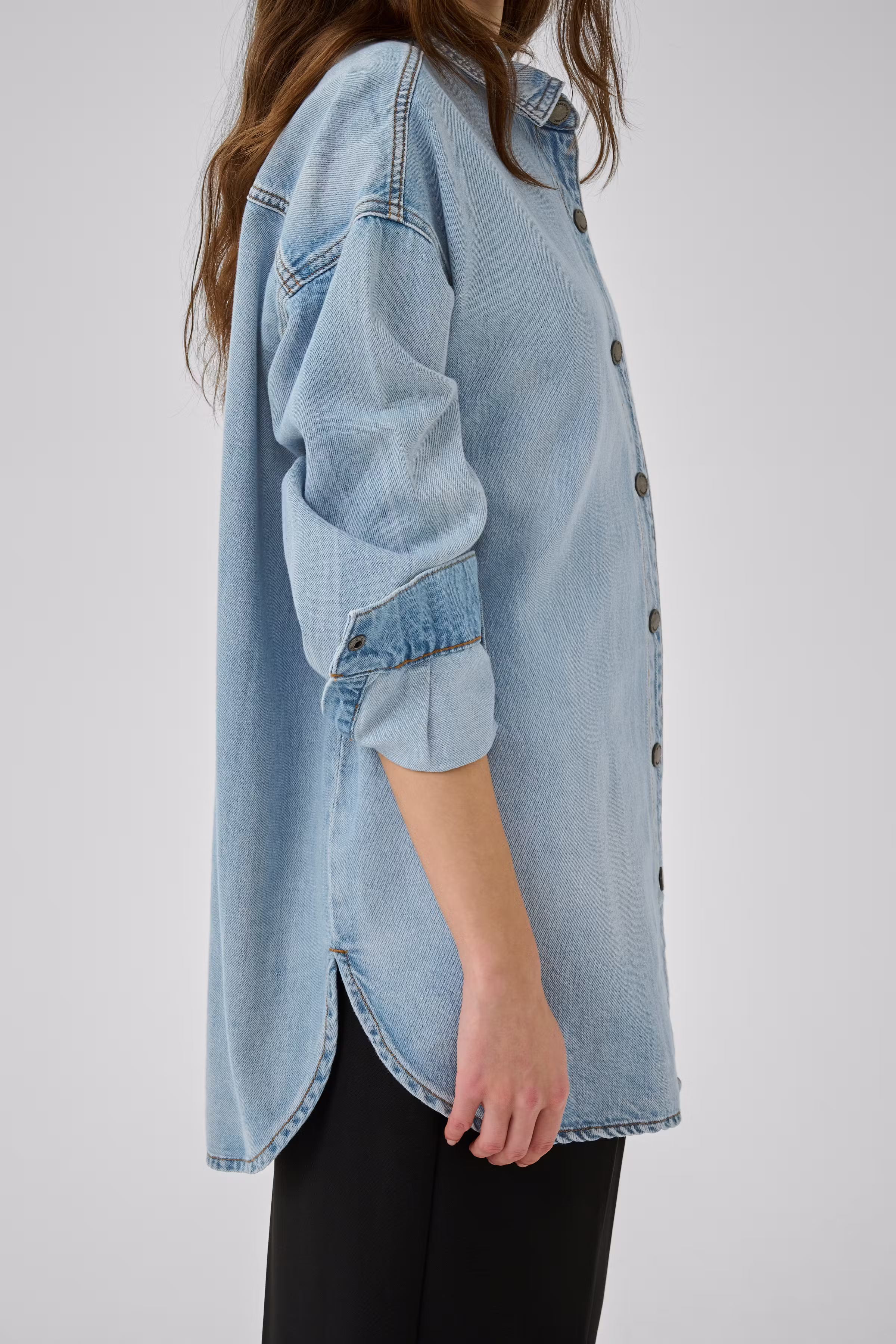 HilmaMW Denim overhemd LOOKBOOK DETAIL 10705096-100045