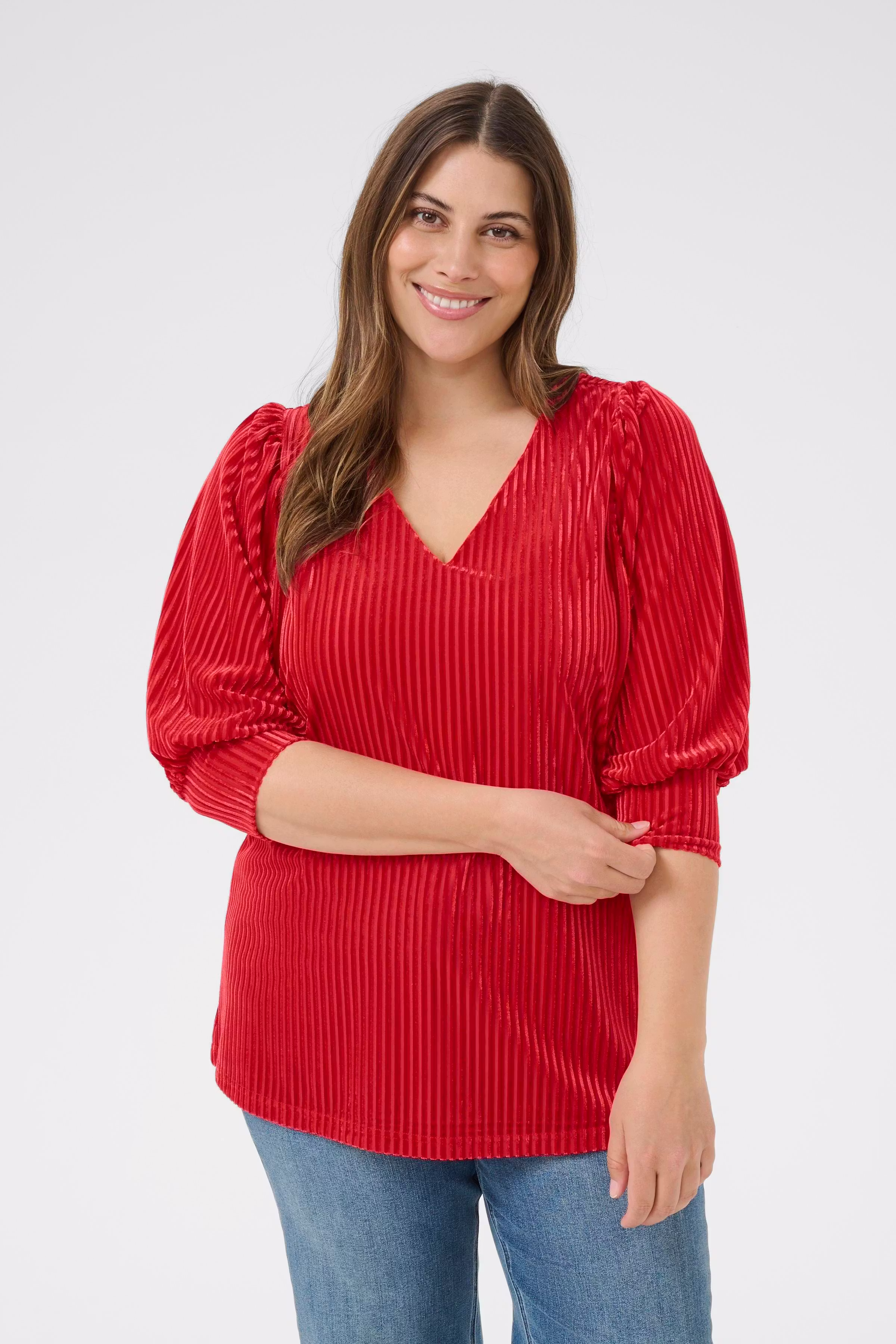 KCcacanna Velour Blouse LOOKBOOK FRONT 10581210-106907