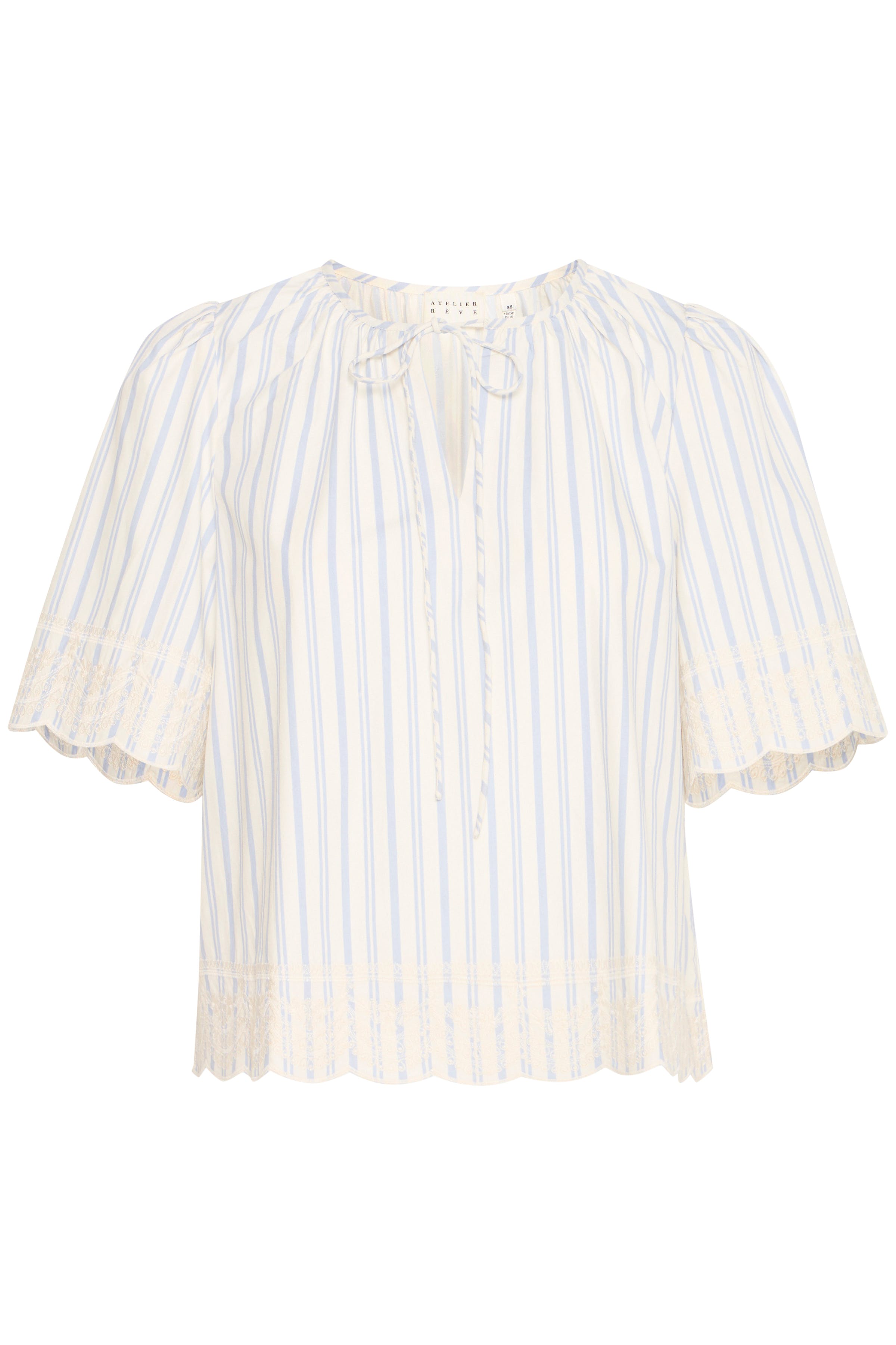 IRMAJA Kortærmet bluse PACK FRONT 20122709-130905