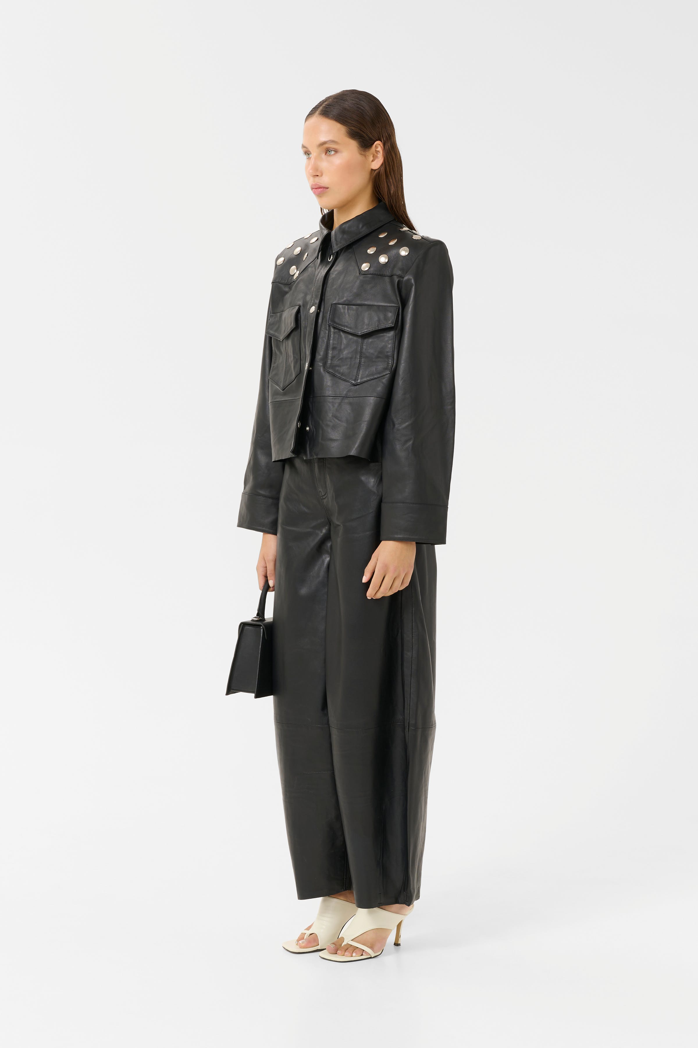 GZrio Leder Hemd LOOKBOOK FRONT 10910464-100017