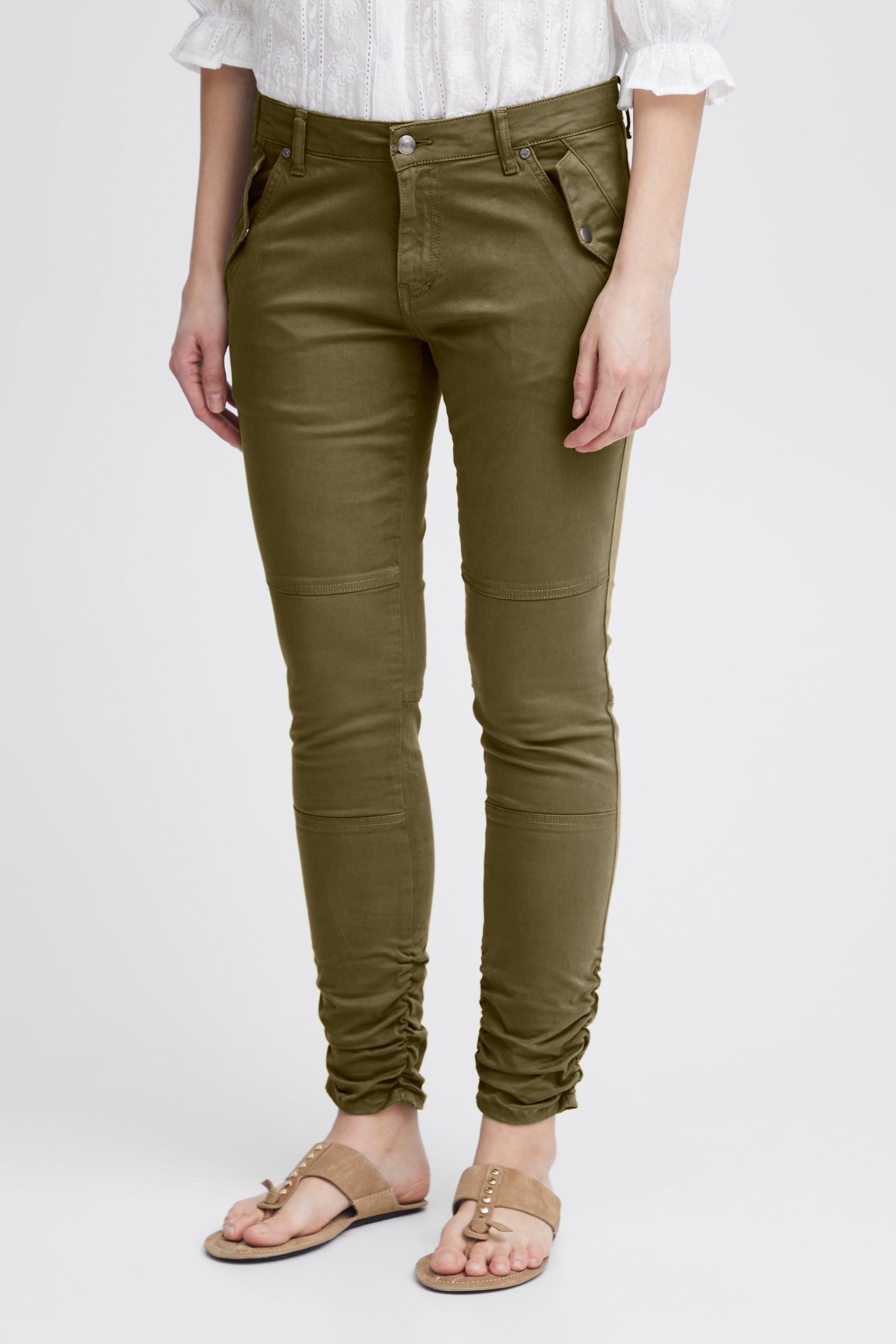 PZFAYLINN Mid Waist Skinny Leg Trousers LOOKBOOK FRONT 50207985-190510