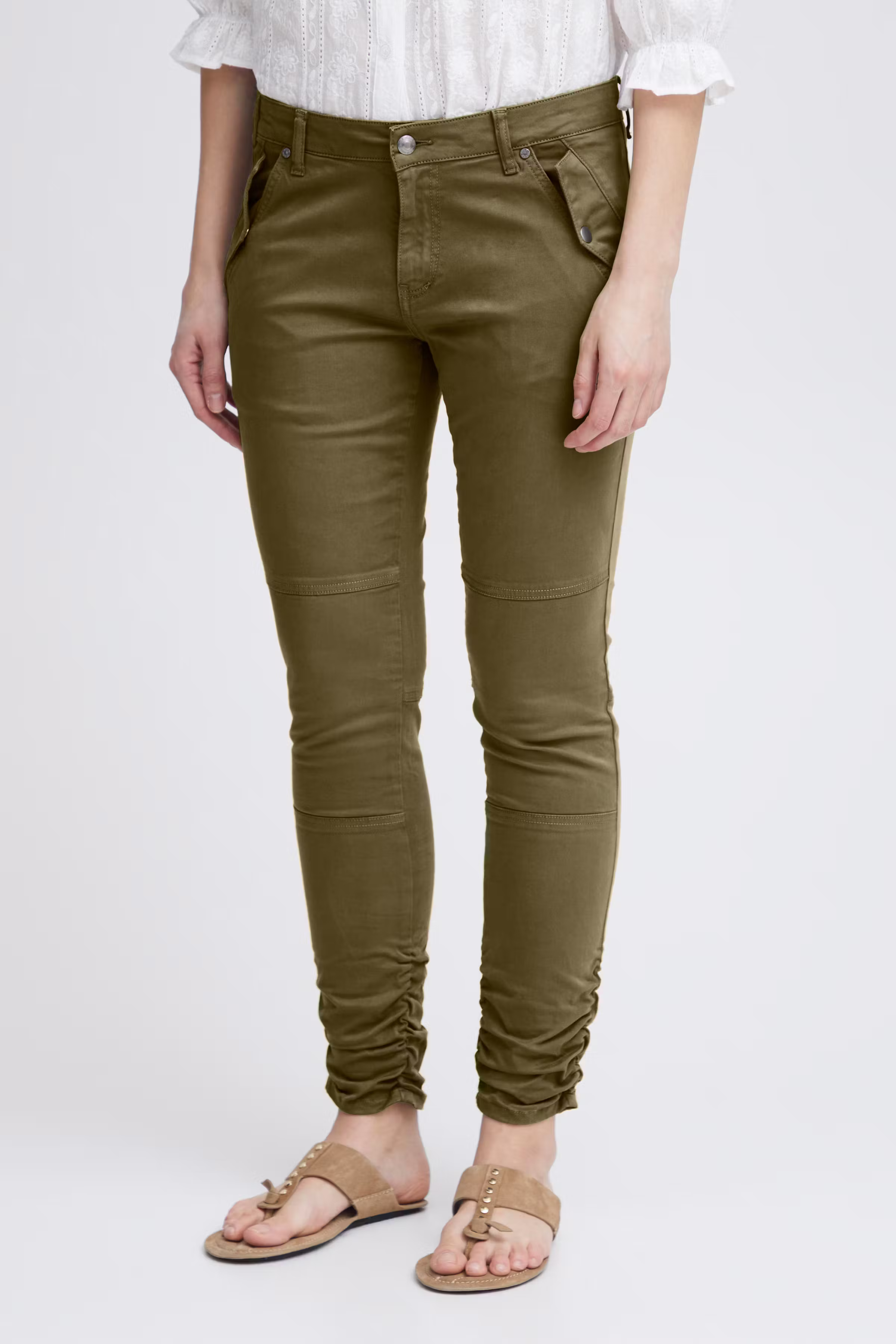 PZFAYLINN Mid Waist Skinny Leg Broek LOOKBOOK FRONT 50207985-190510