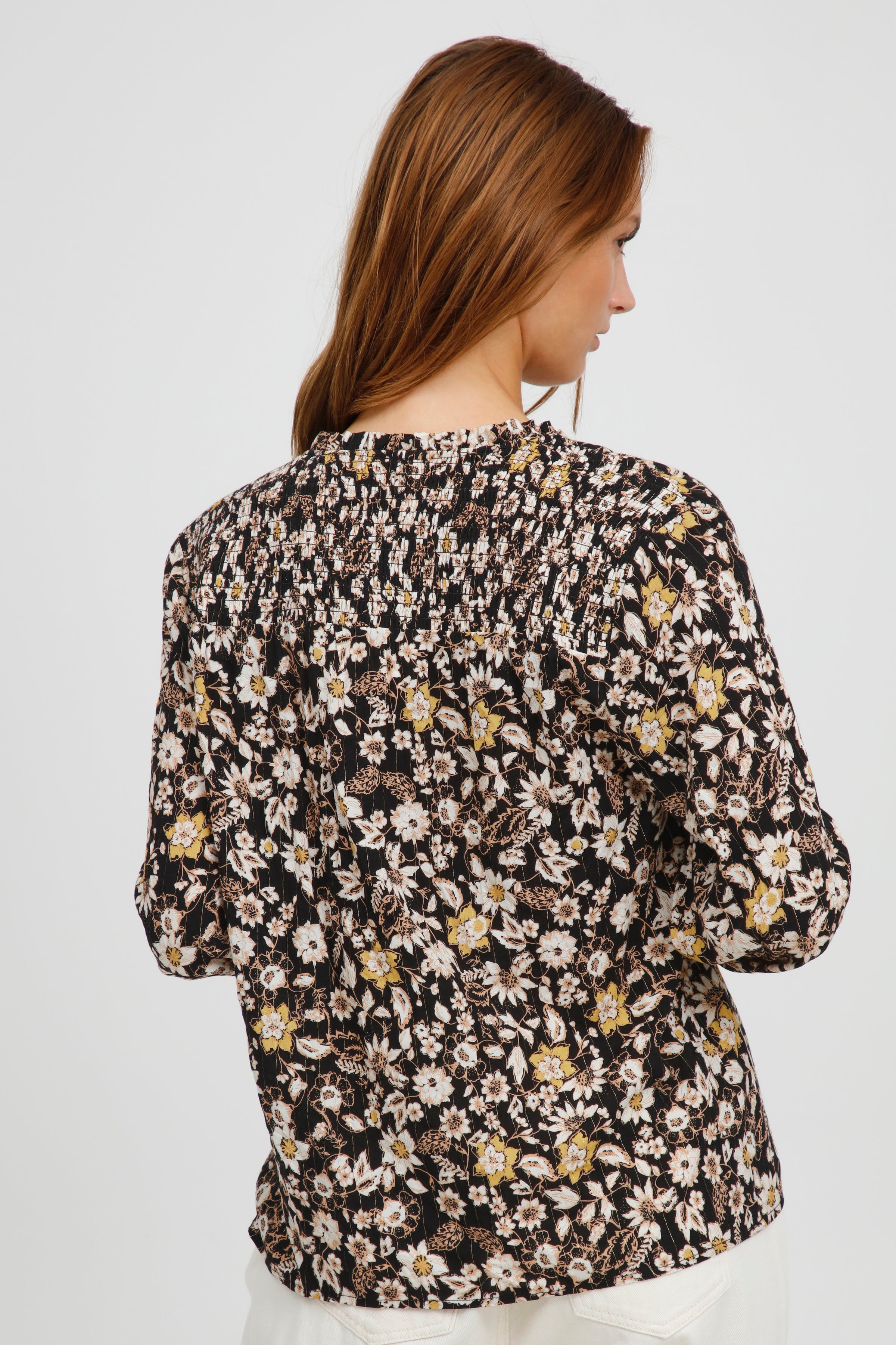 Blouse with long sleeve LOOKBOOK BACK 20810166-200899