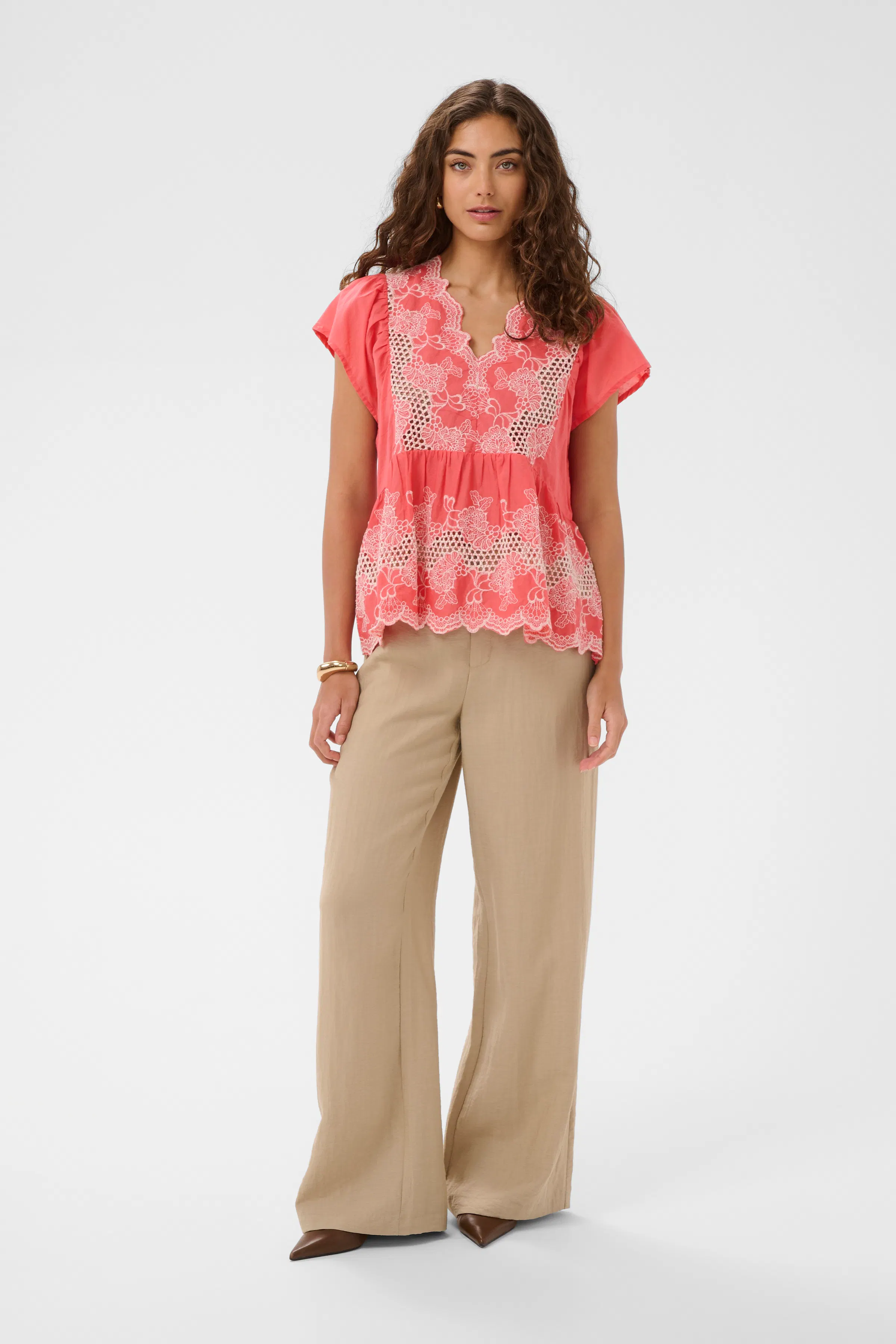 CUdenio Lace Blouse LOOKBOOK FRONT 50113017-161640