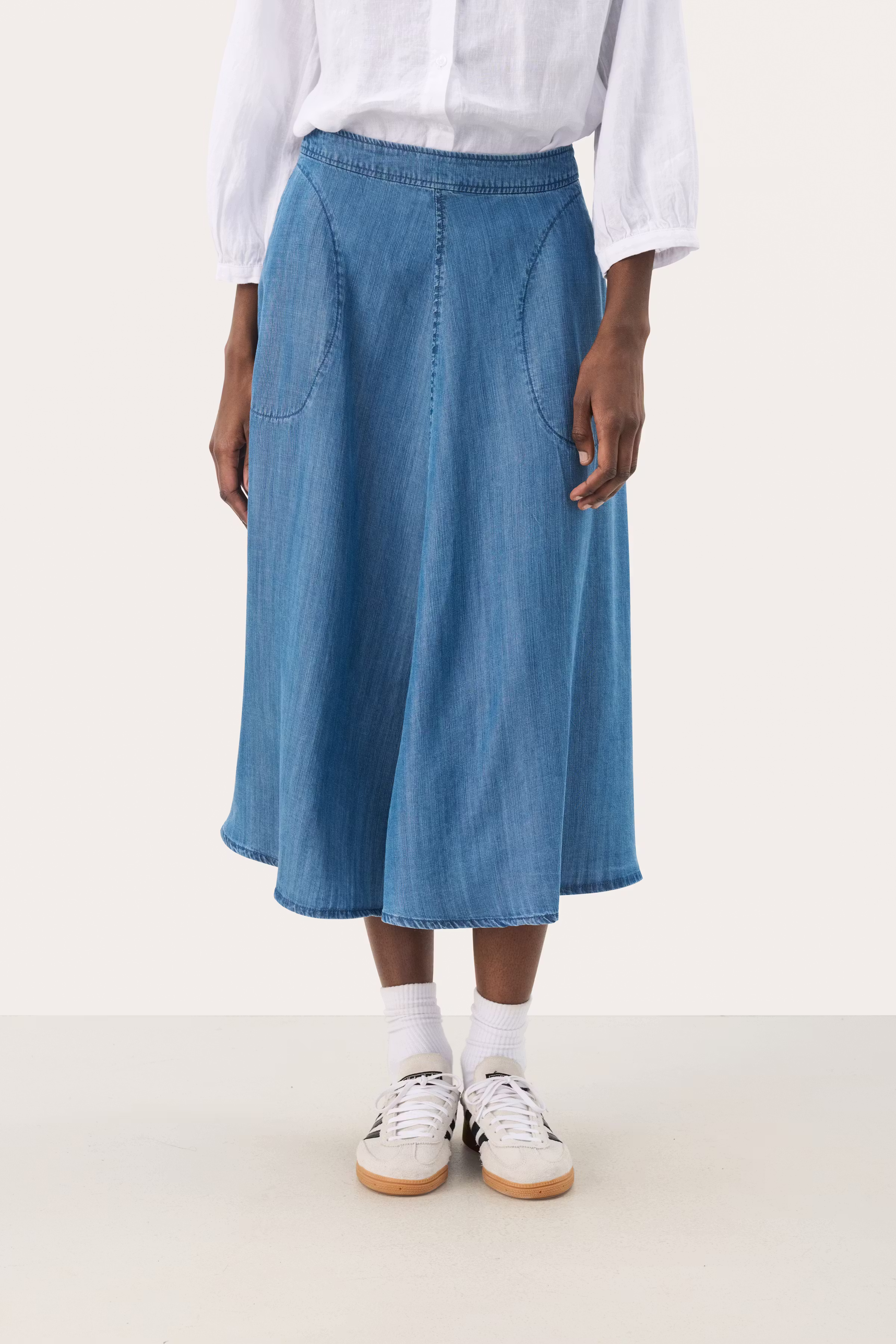 PernillePW Denimnederdel LOOKBOOK FRONT 30306819-300156