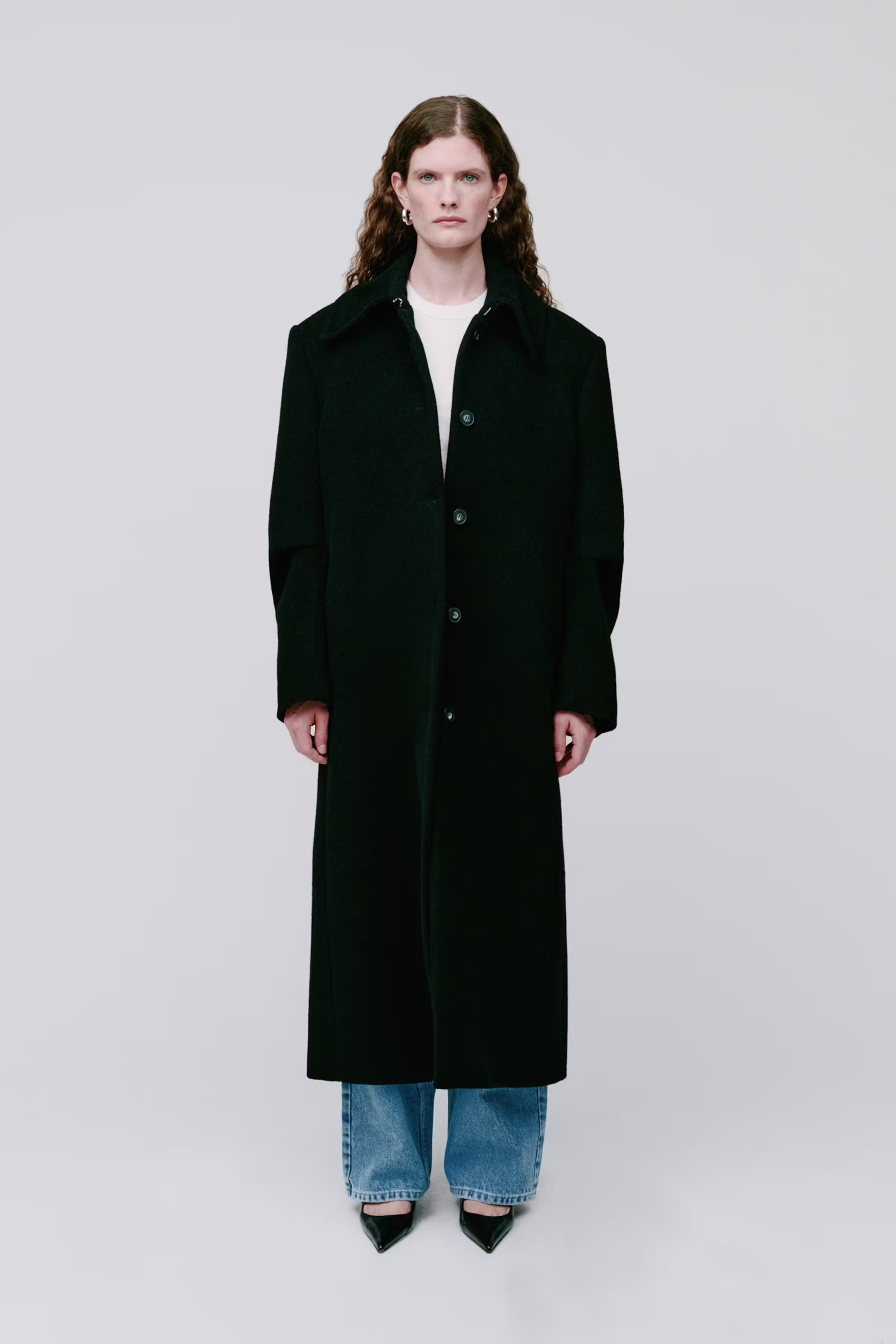 IOCAILIN Coat LOOKBOOK FRONT 30600568-BK999