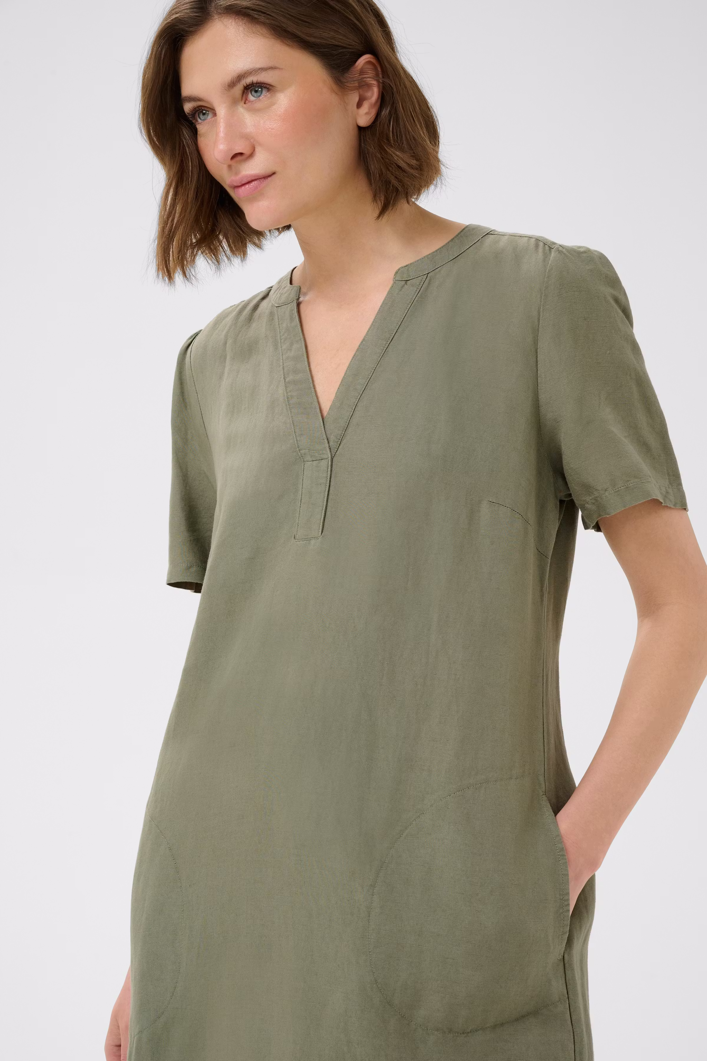 AminasePW Hør Kjole LOOKBOOK DETAIL 30309571-170613