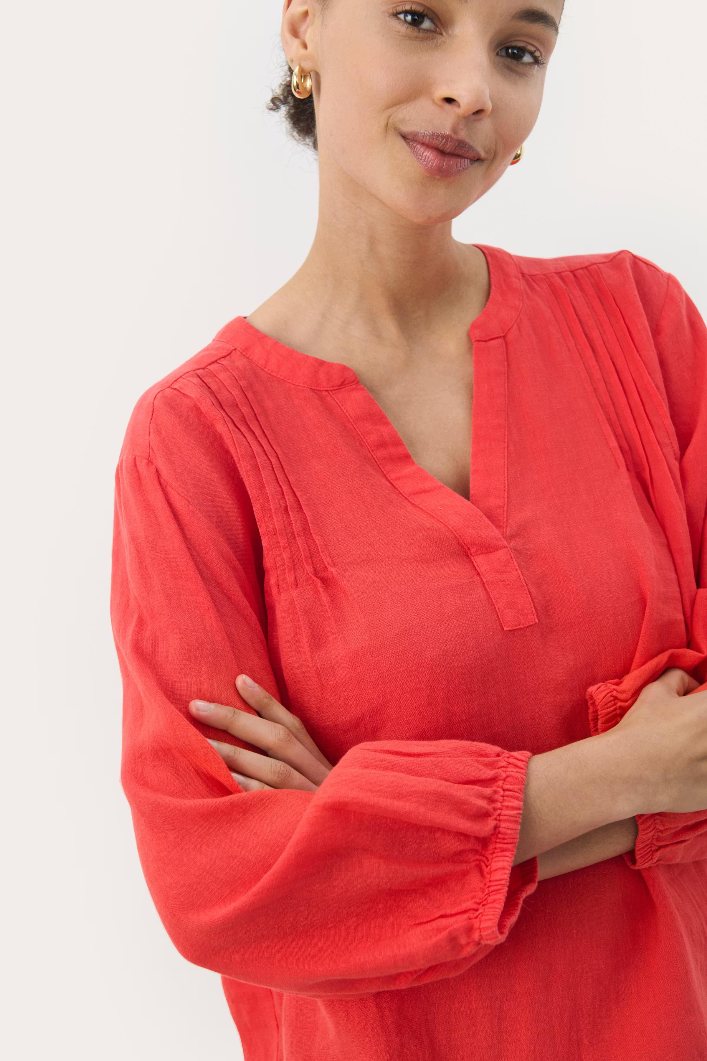 NyaraPW Leinen Bluse LOOKBOOK DETAIL 30309410-171663