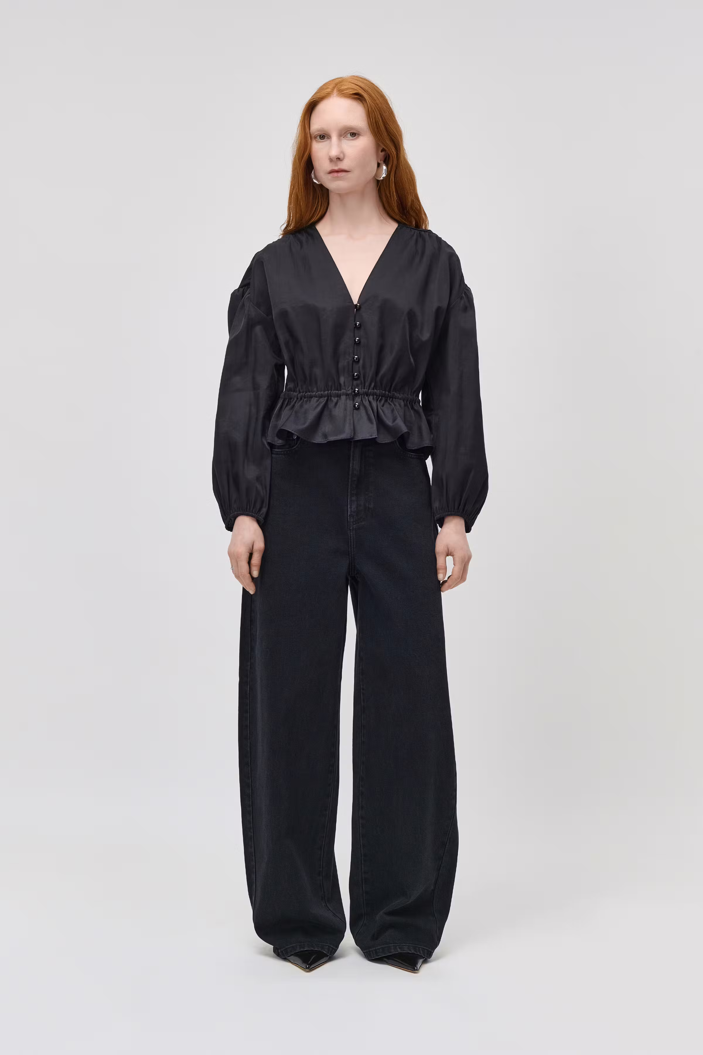 EBELE Blouse LOOKBOOK FRONT 30600585-BK999