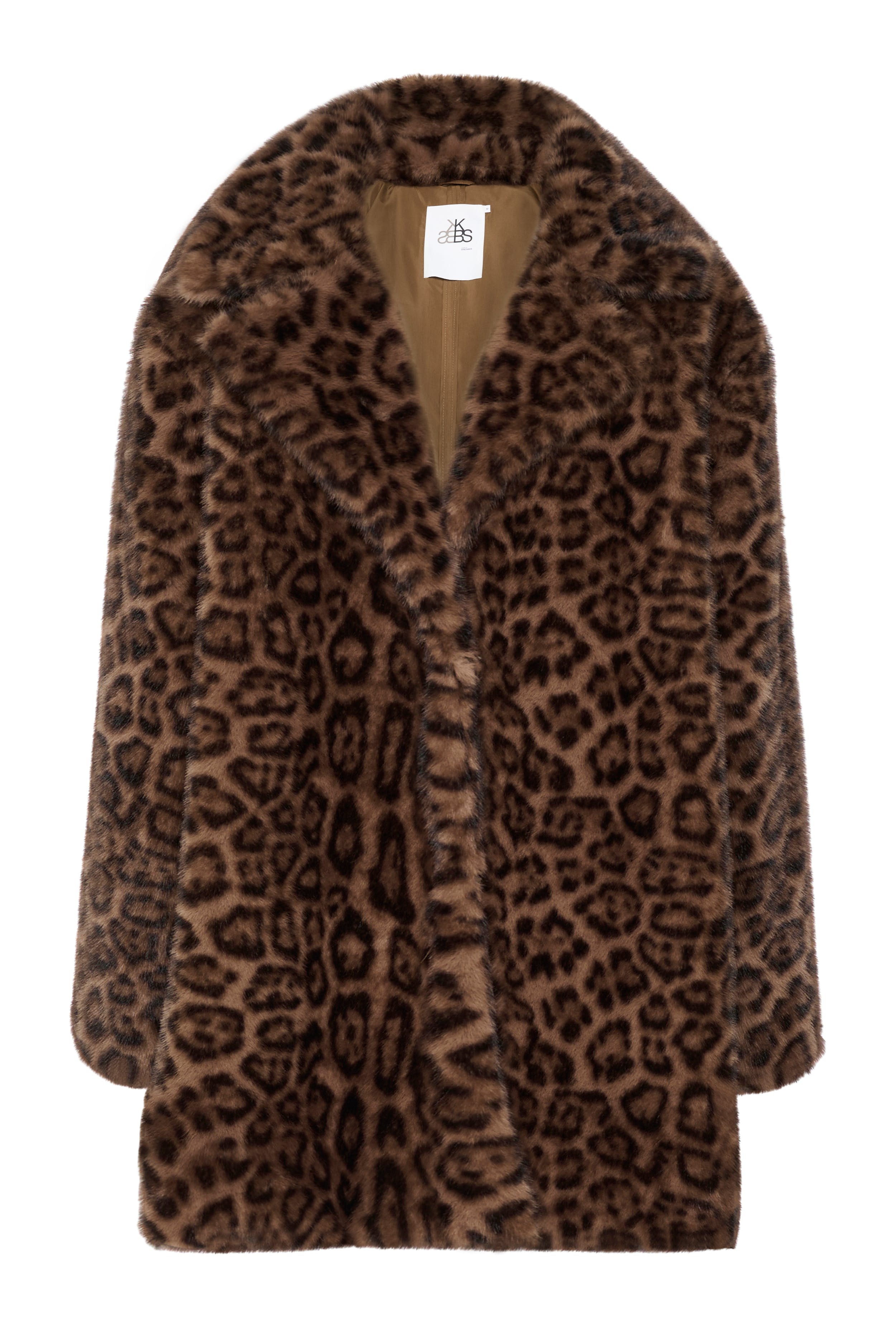 KBTira Leopard Faux Fur jakke PACK FRONT 10105446-103153