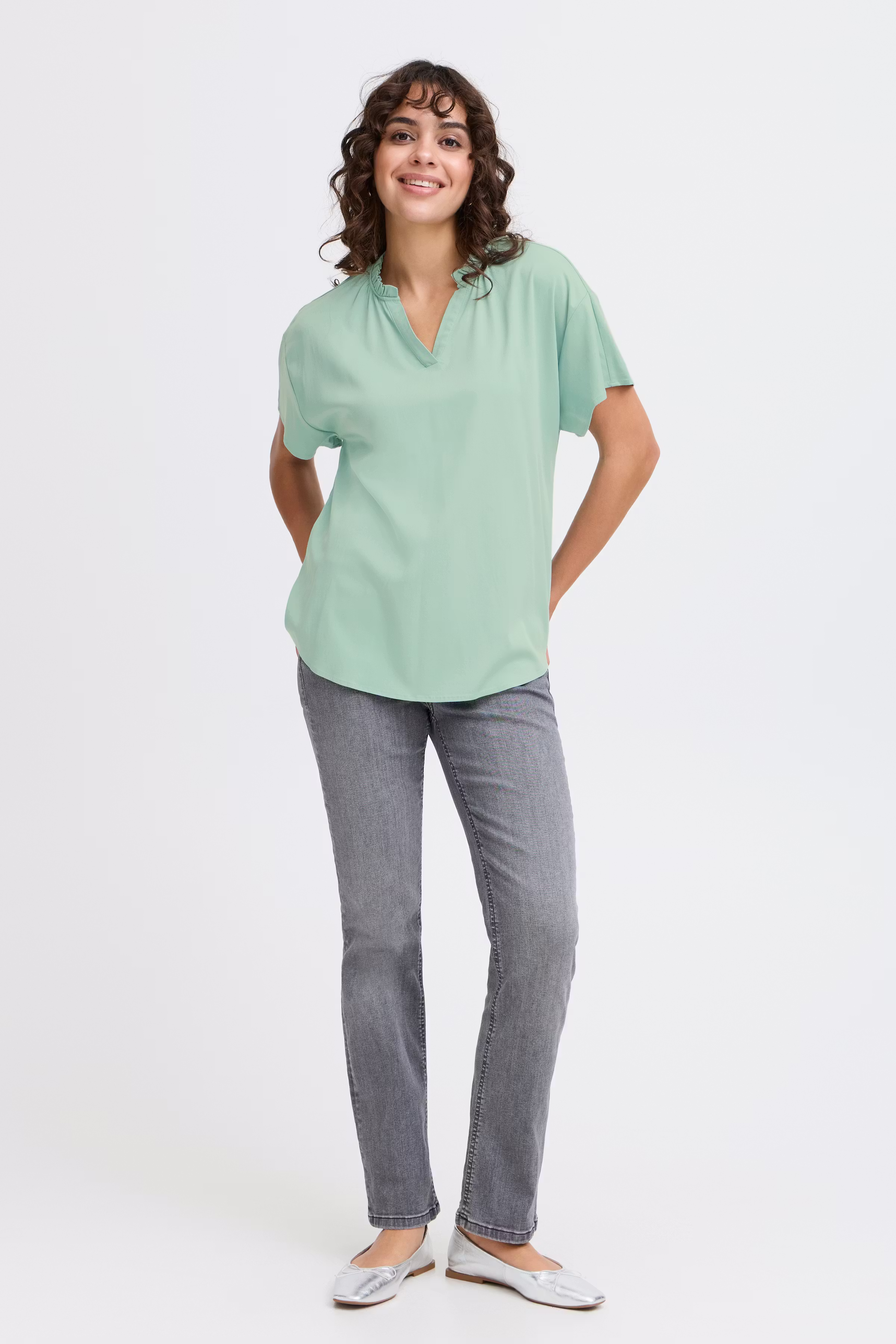 FRJUSTINA BL 1 Blouse met korte mouwen LOOKBOOK FRONT 20615311-155207