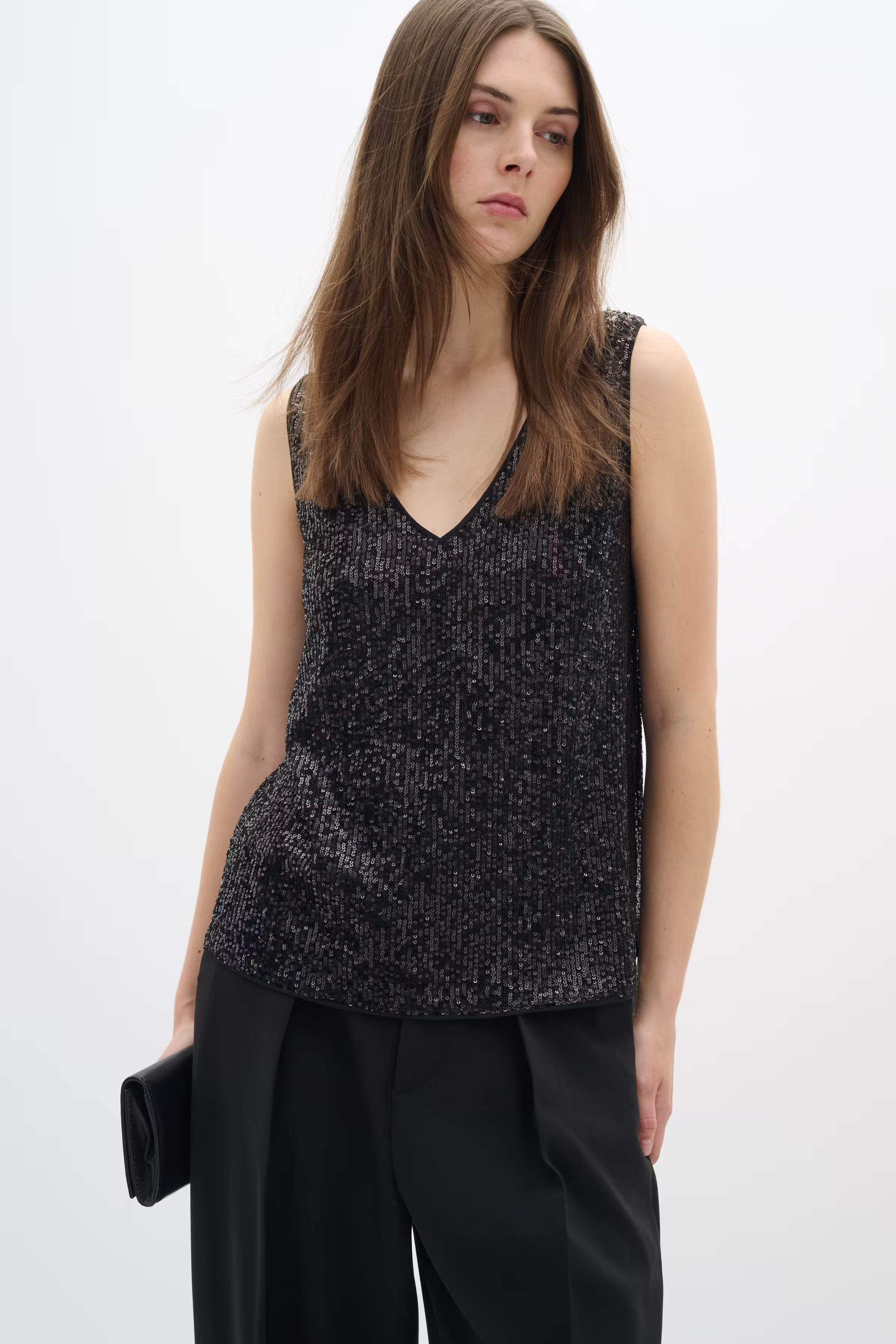 BarbaraIW Paillette Top LOOKBOOK FRONT 30109888-194008