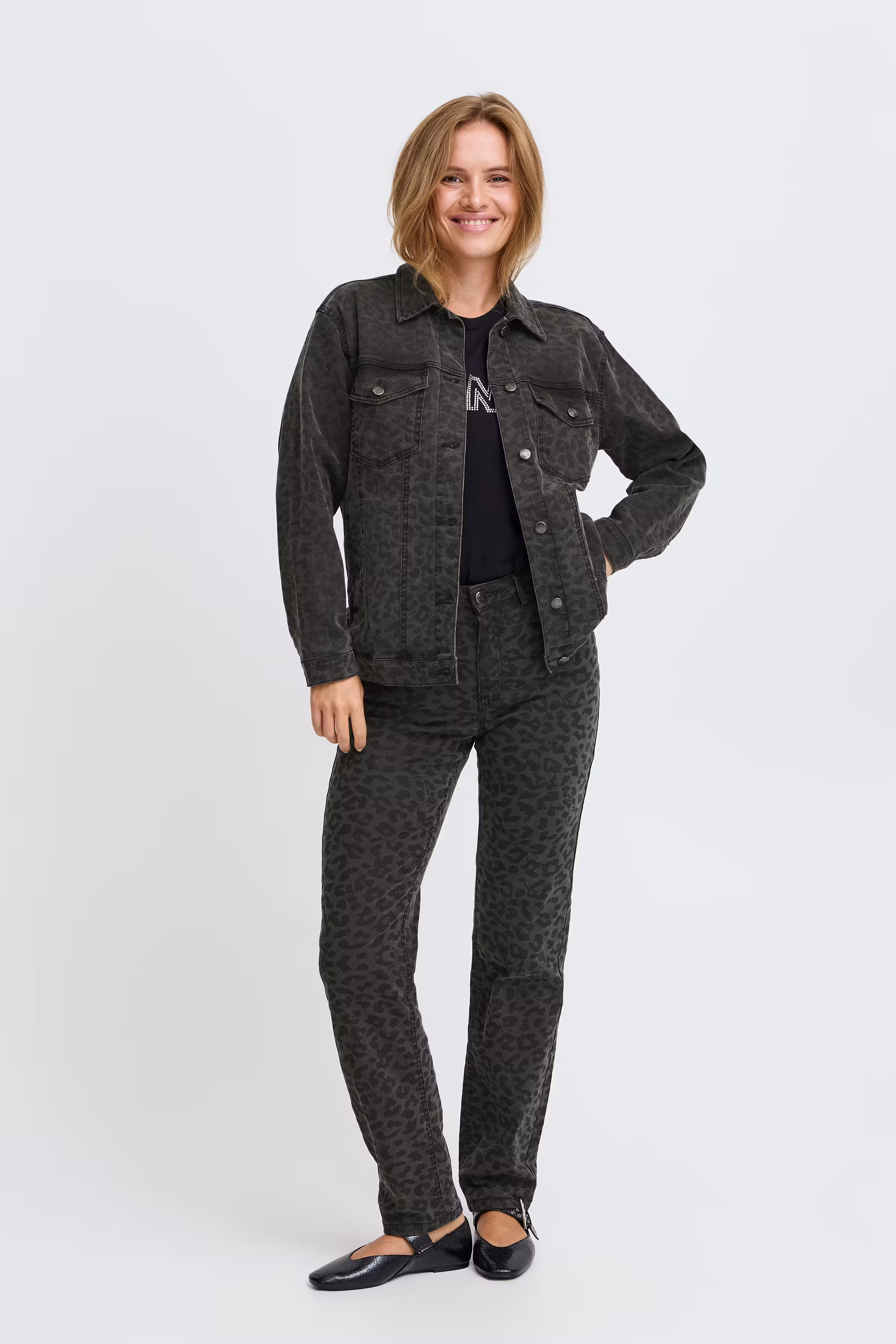 PXJANNAH Denimjakke LOOKBOOK FRONT 50208791-205027