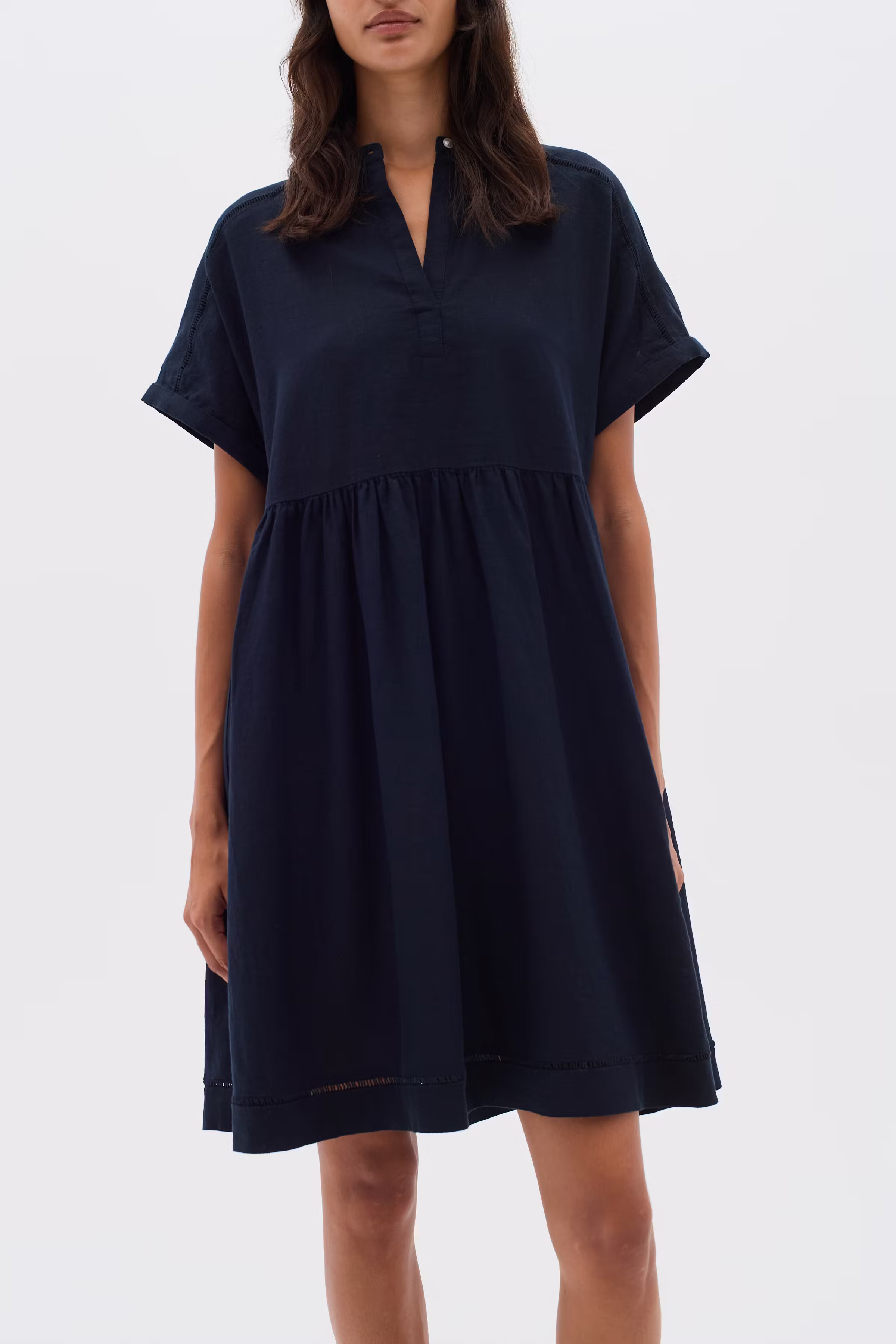 FaridaIW Linne Klänning LOOKBOOK FRONT 30110436-300005