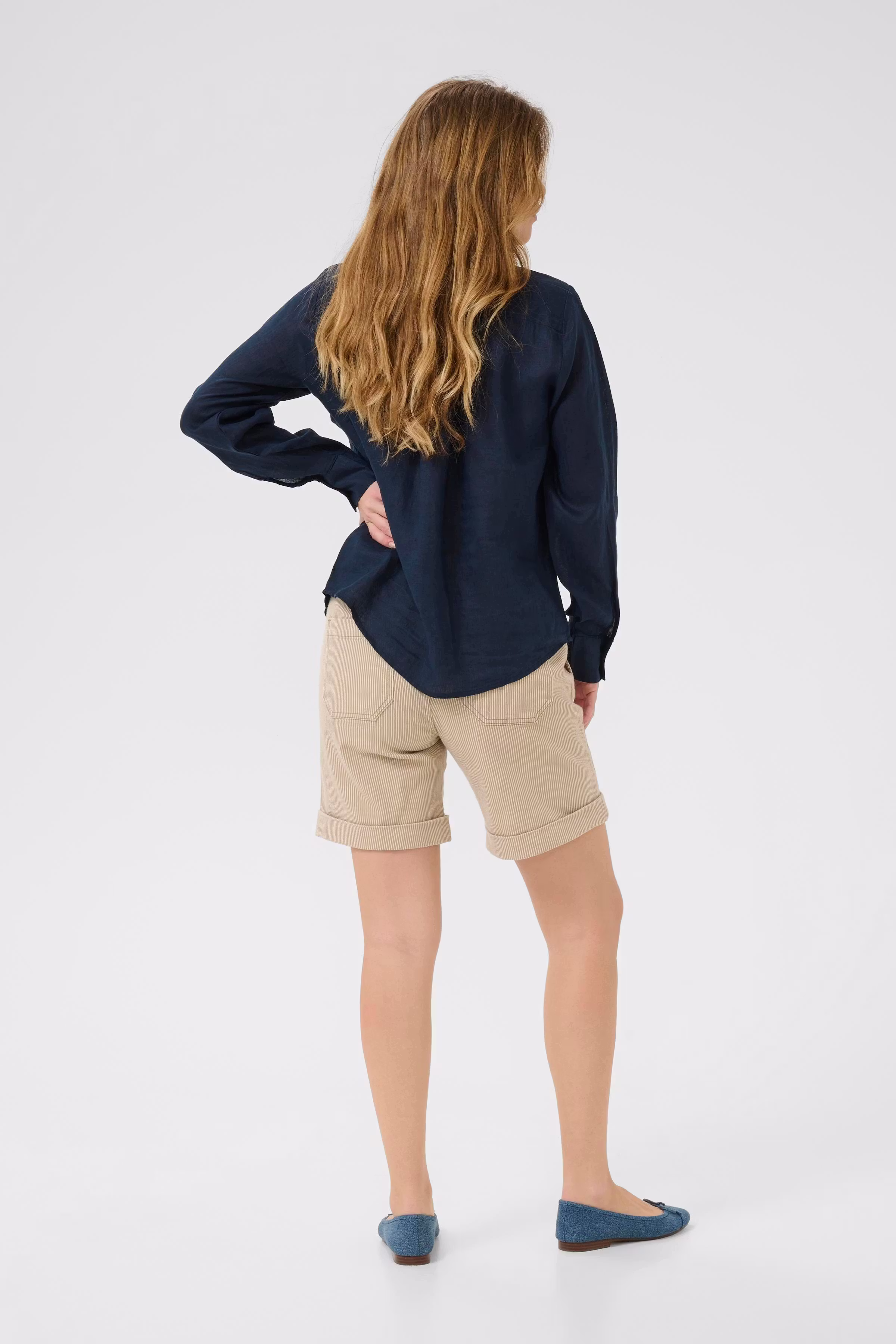 CUnyssa 100% Linnen Overhemd LOOKBOOK BACK 50111694-194011