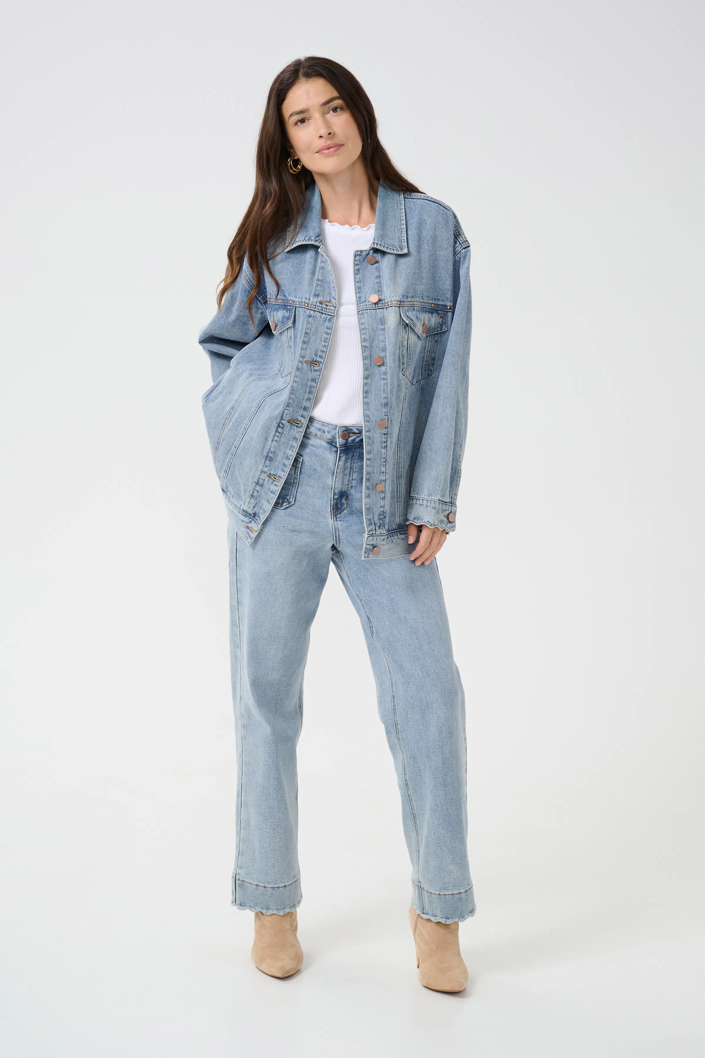 CRGigi Denim jakke LOOKBOOK FRONT 10613363-107200