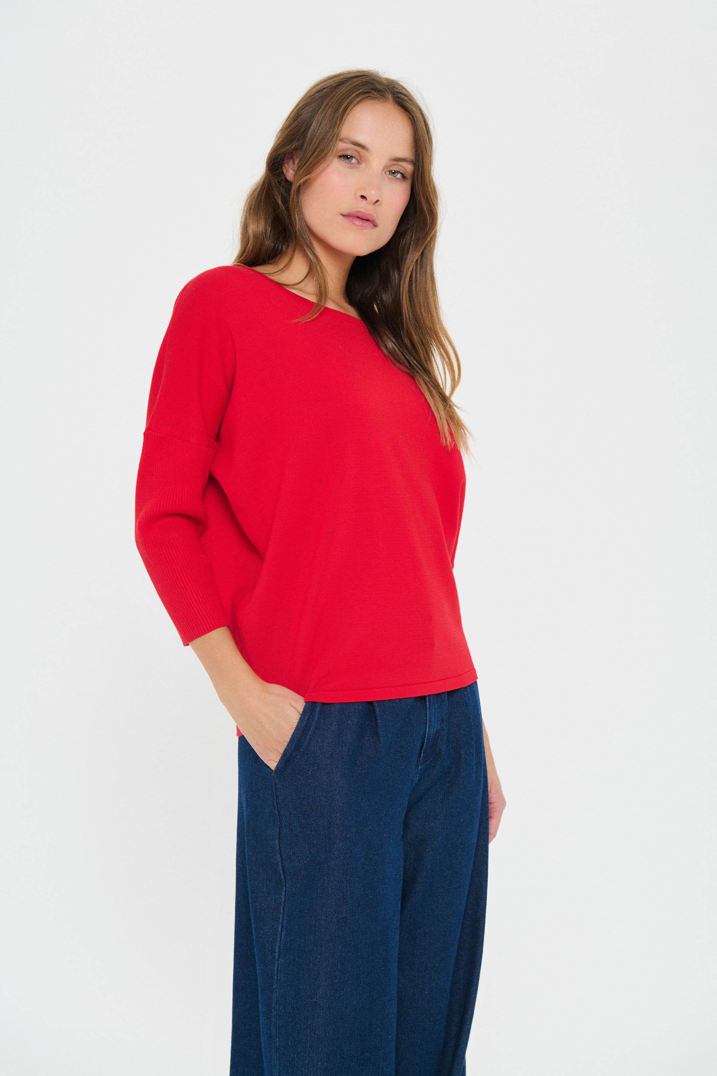 MilaSZ R-Neck Pullover LOOKBOOK FRONT 30500003-181663