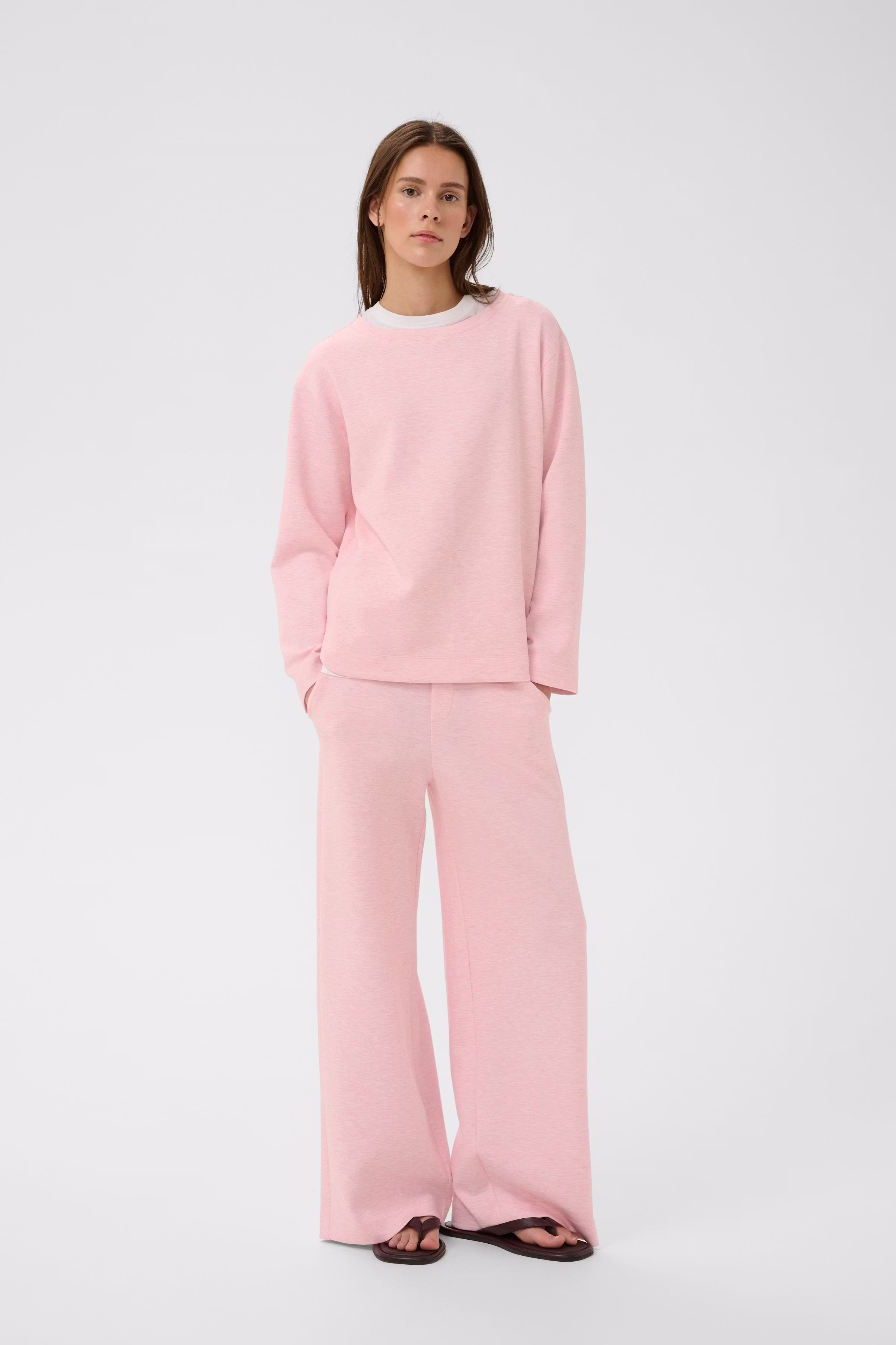 GincentIW Melange Crewneck Sweatshirt LOOKBOOK FRONT 30109922-1419111