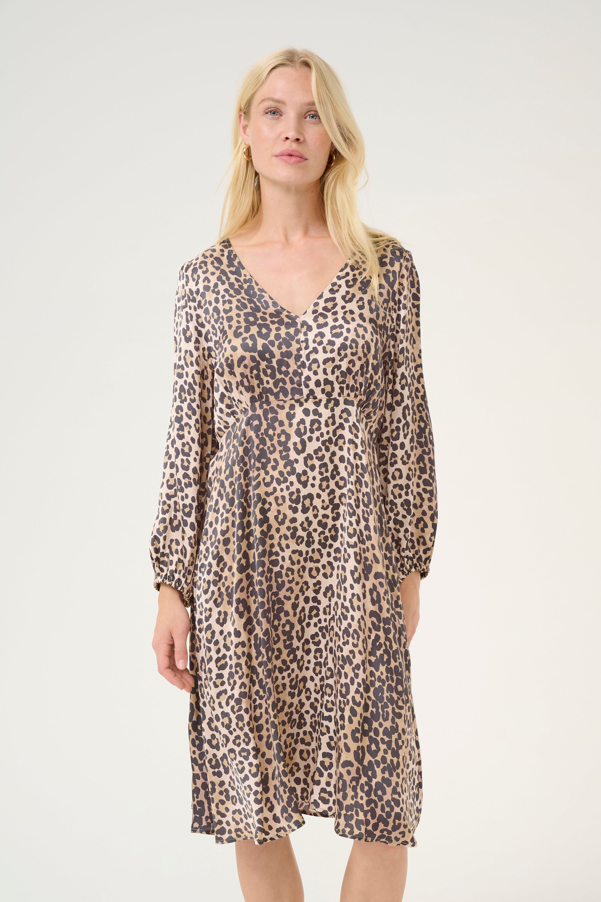 CUleona Leopard Dress LOOKBOOK FRONT 50111703-107355