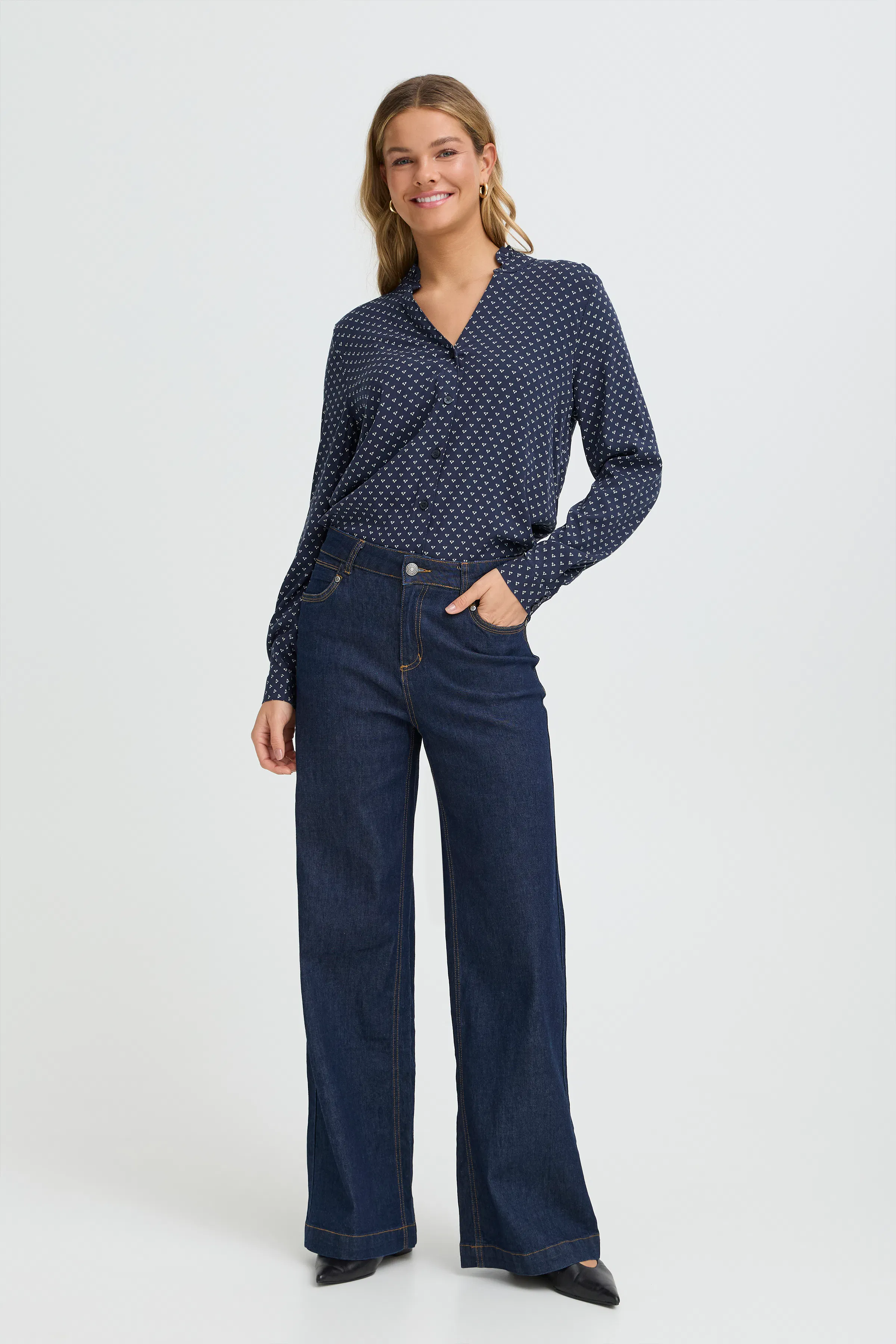 FRJUSTINE Skjorte LOOKBOOK FRONT 20617410-900004491