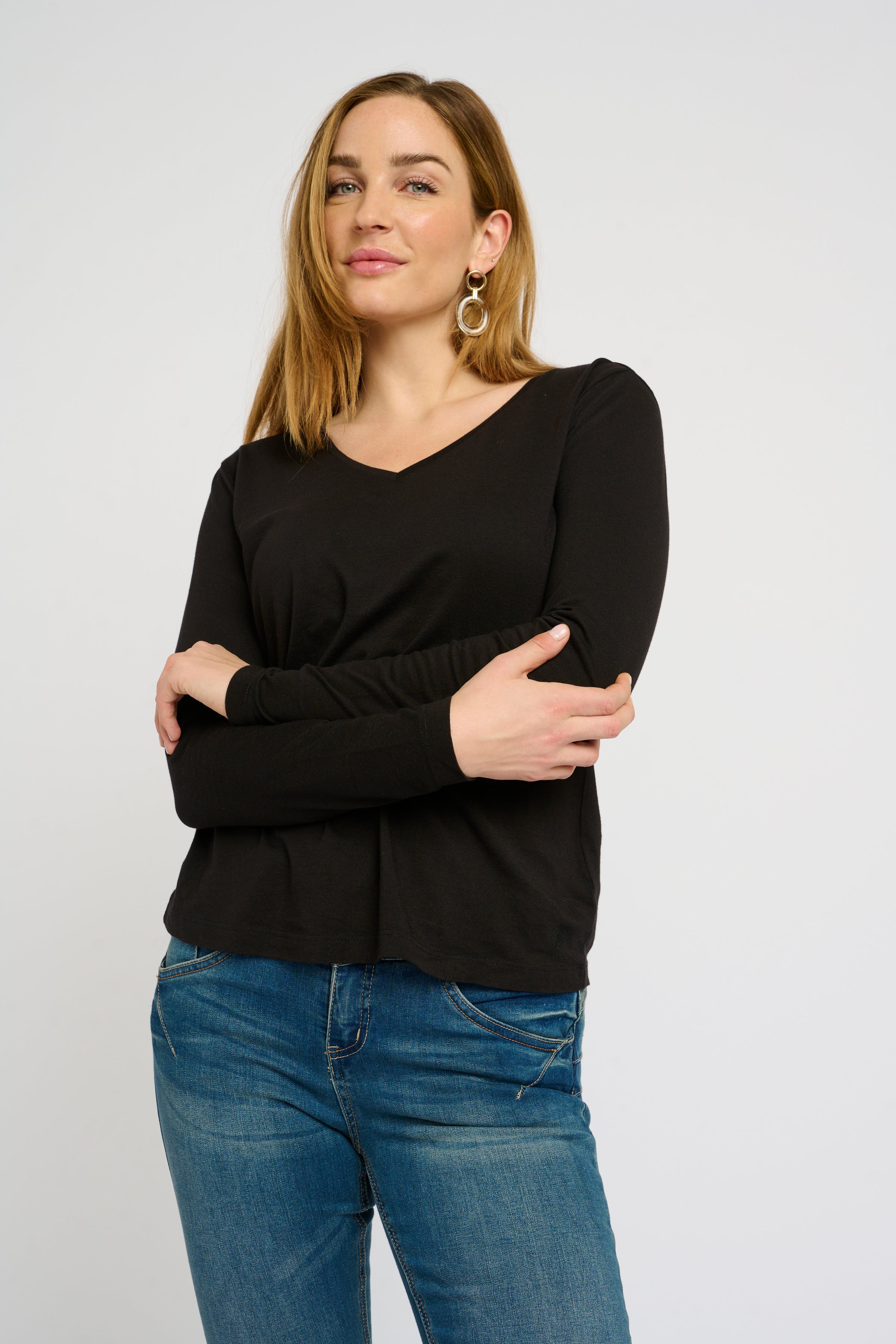 Naia T-shirt met lange mouwen LOOKBOOK FRONT 10605255-100120