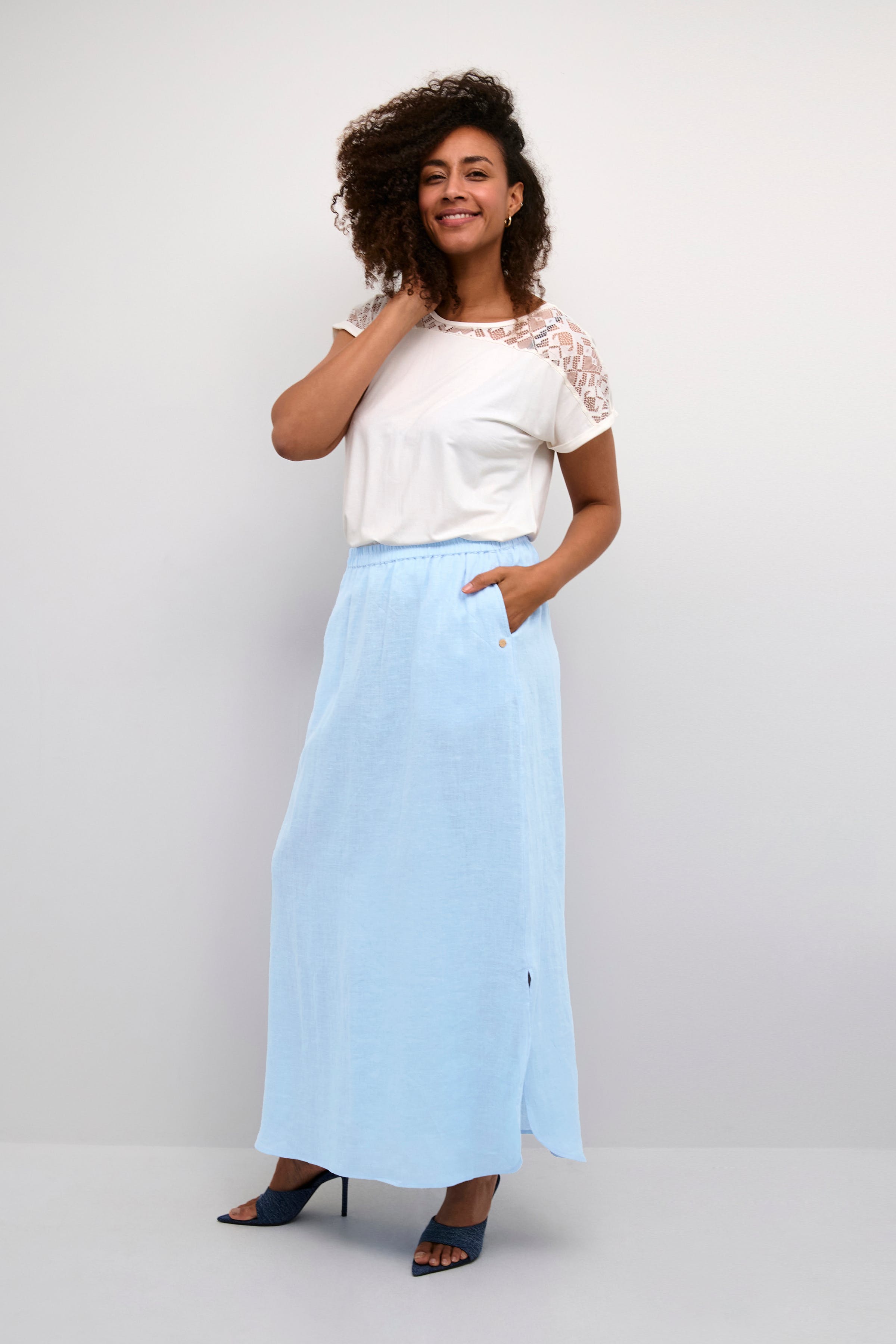 CRBellis Linen skirt LOOKBOOK FRONT 10612565-1539201