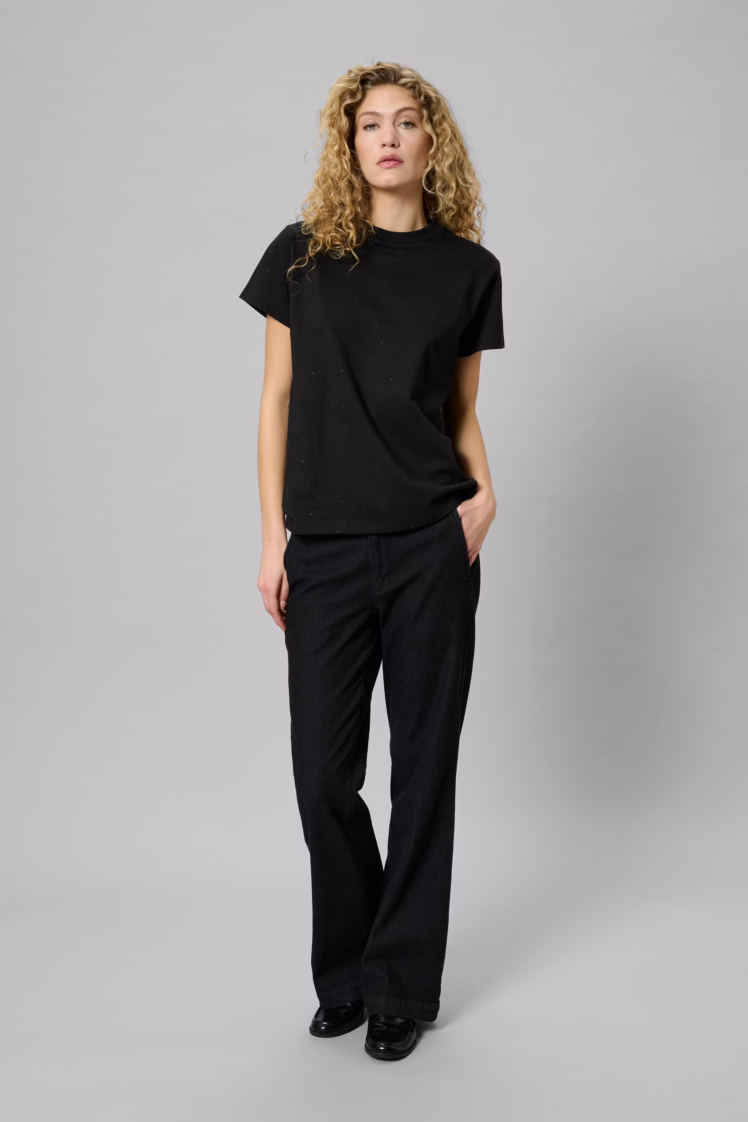 HanneMW Rhinestone T-shirt LOOKBOOK FRONT 10704934-100031