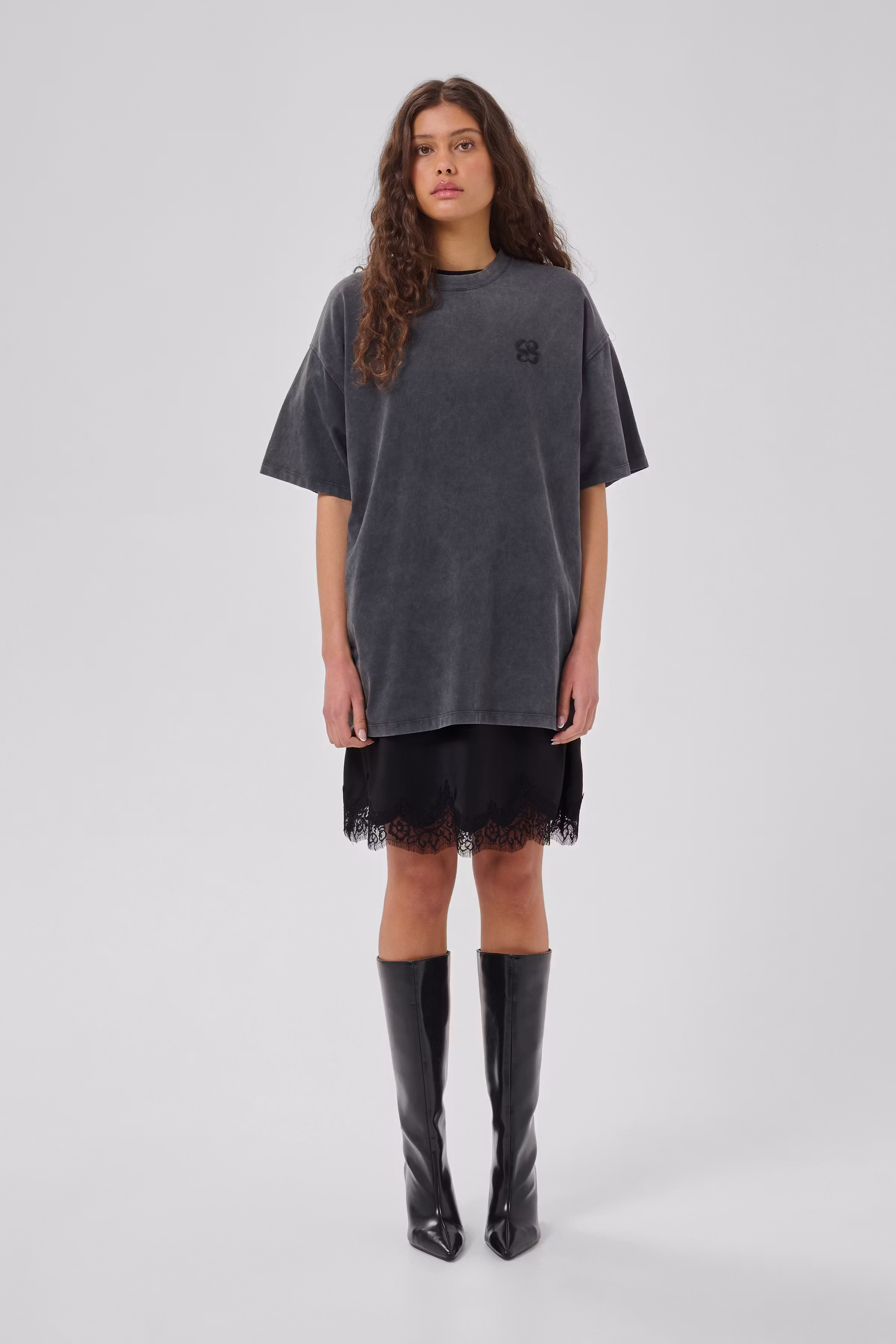 MWBrenda Nederdel med blondekant LOOKBOOK FRONT 10705716-100031