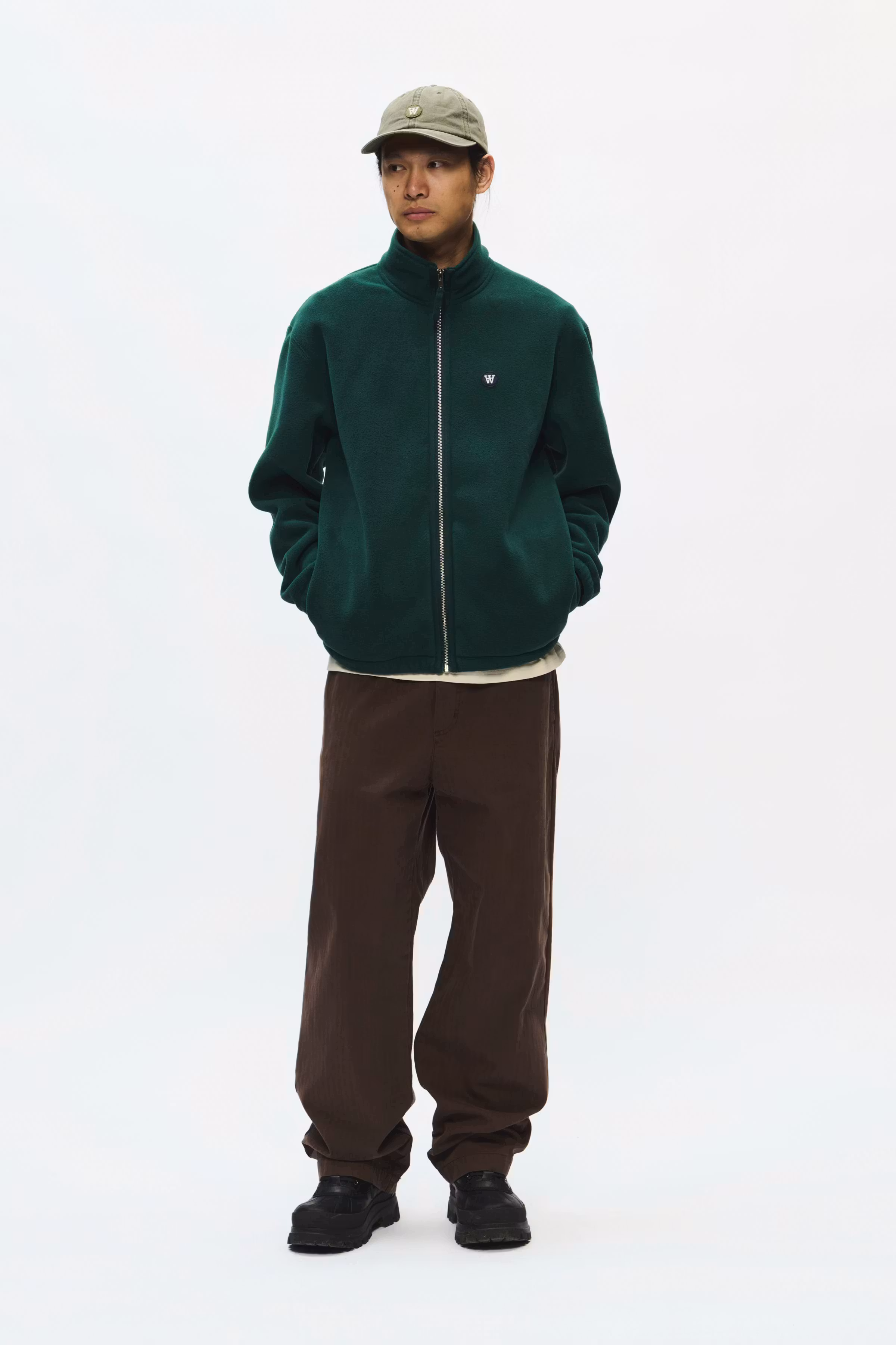 WWMitchel Fleece Jacke LOOKBOOK FRONT 30252236-195320