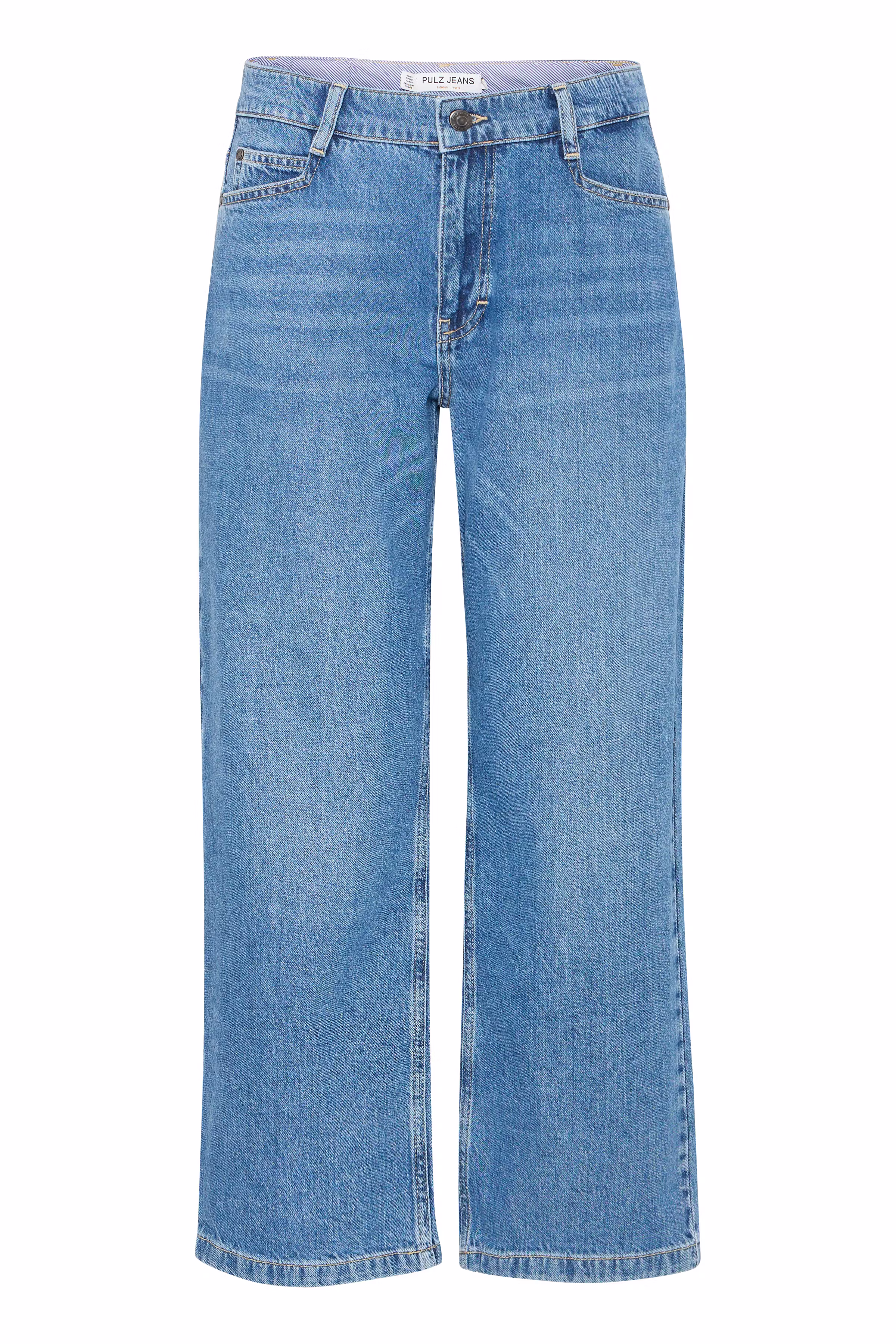 PZJADA HW Jeans Cropped, Straight Leg PACK FRONT 50208821-200005