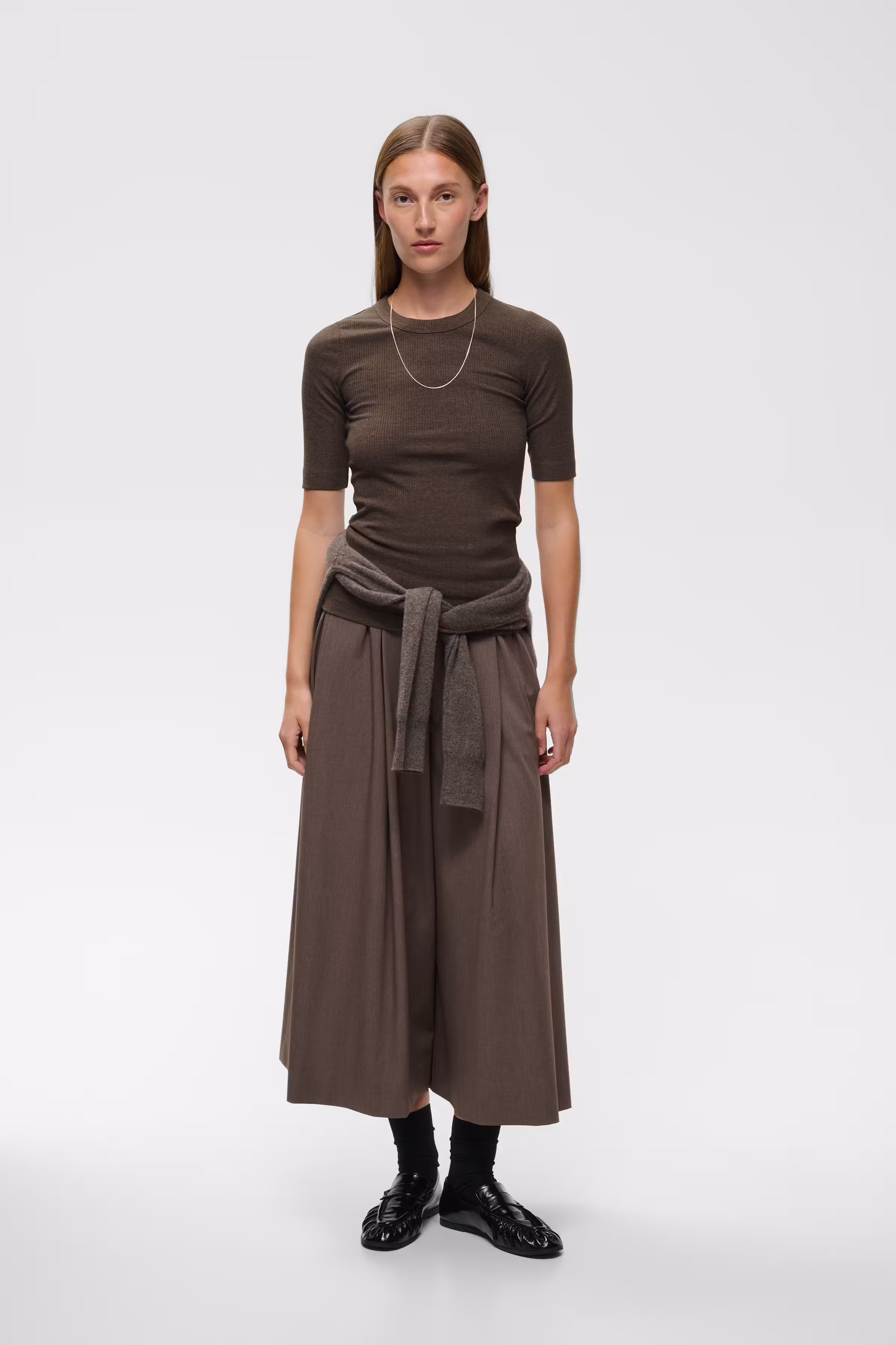DagnaIW Melange T-shirt LOOKBOOK FRONT 30106864-1911091