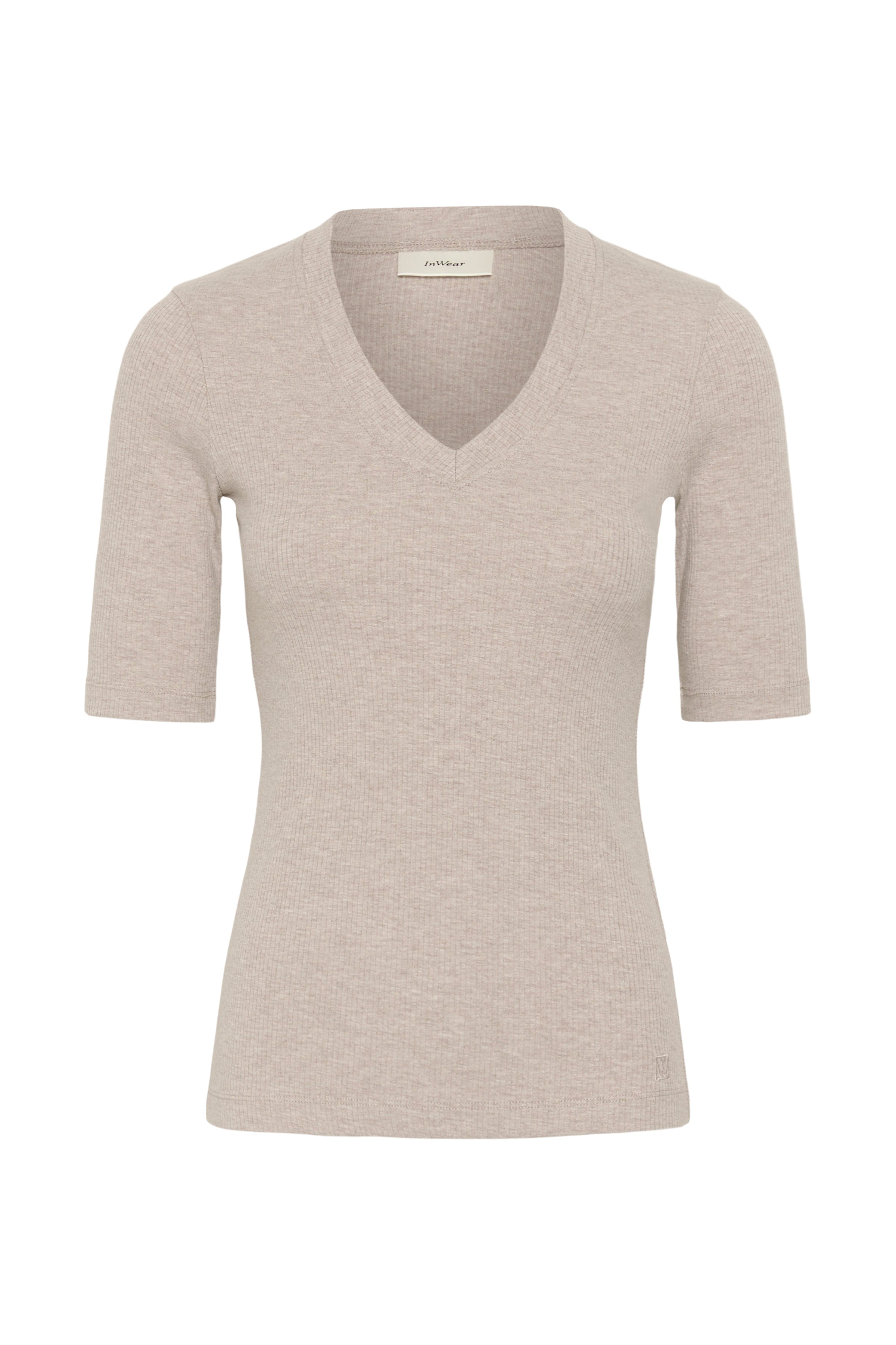 DagnaIW Melange V T-shirt PACK FRONT 30106865-300597