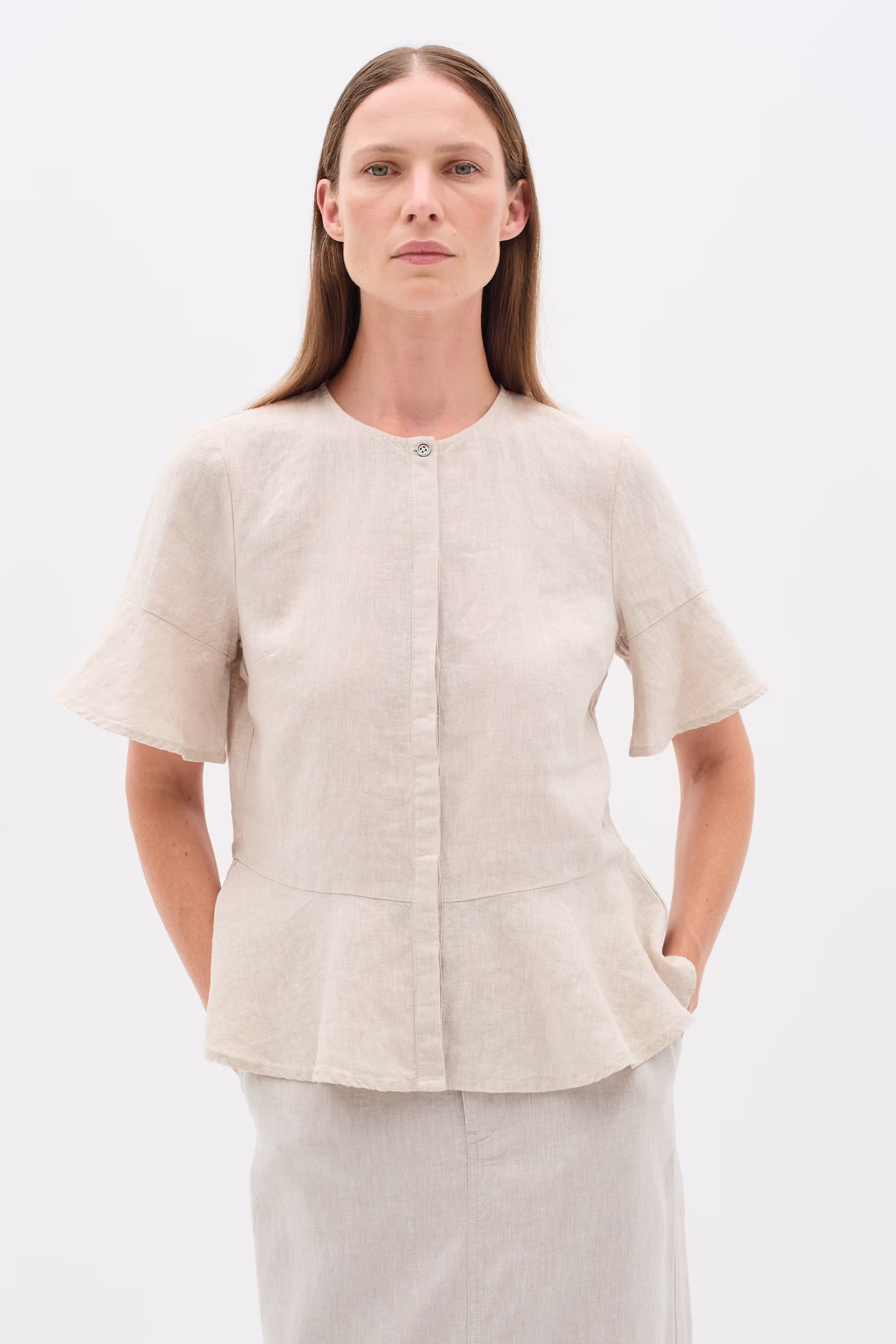 RigittaIW Linnen Overhemd LOOKBOOK FRONT 30110343-1304031